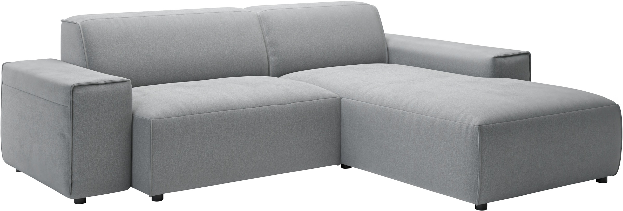 andas Ecksofa »Glimminge L-Form auch in Breitcord, Feincord + Easy care-Bezug,«, Breite 234, Zierkissen
