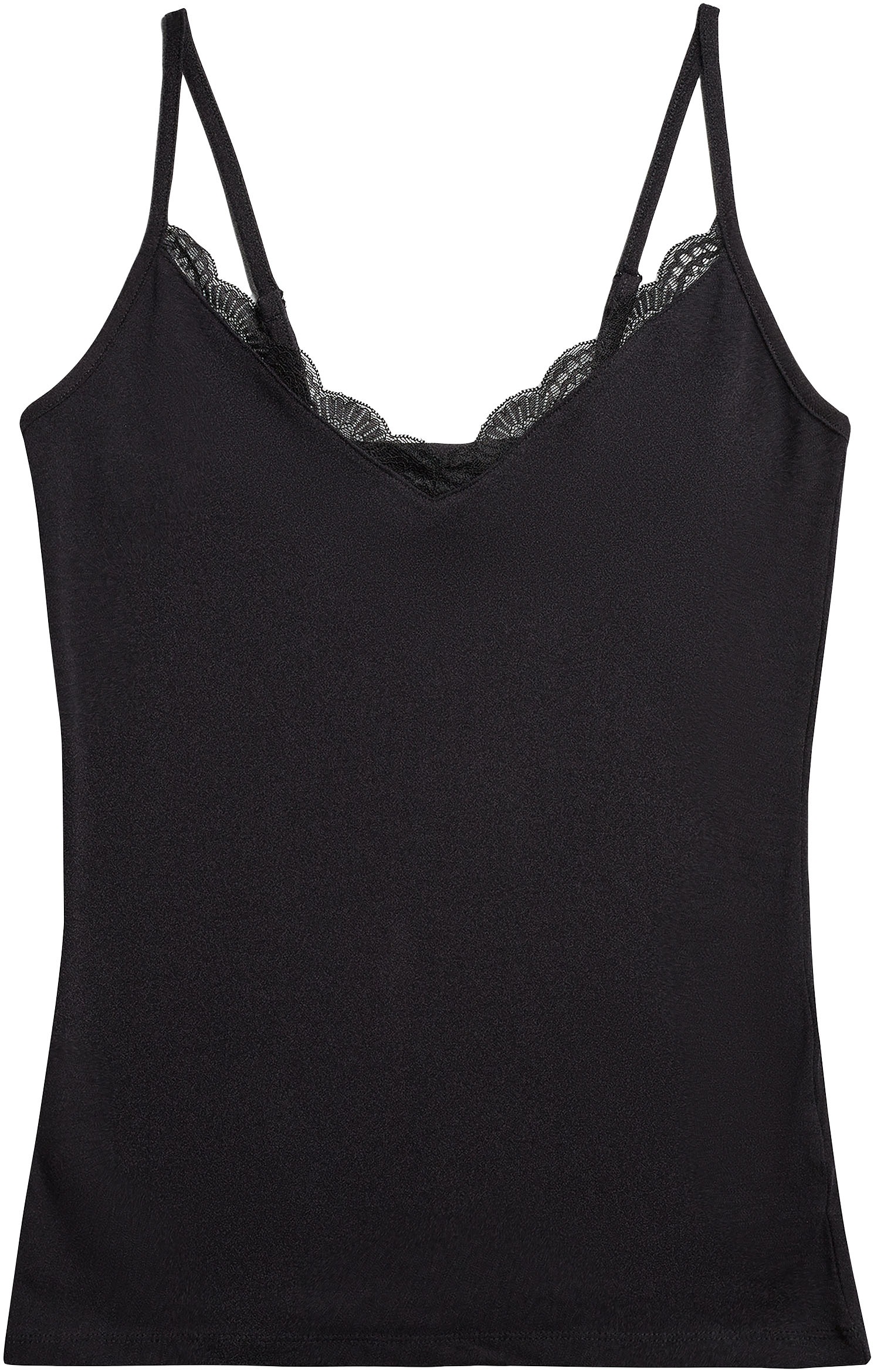 YSABEL MORA Unterhemd »BASIC COLLECTION COTTON WITH LACE«, (3er Pack), das perfekte Basic-Top für jeden Tag