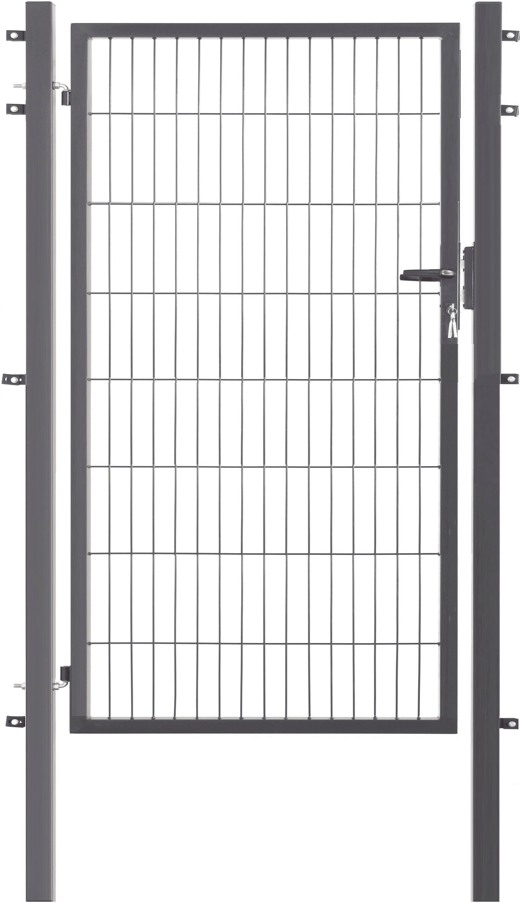 GARDEN N MORE Zauneinzeltür "Einzeltor Excellent", (Set), 163 cm hoch, anthrazit