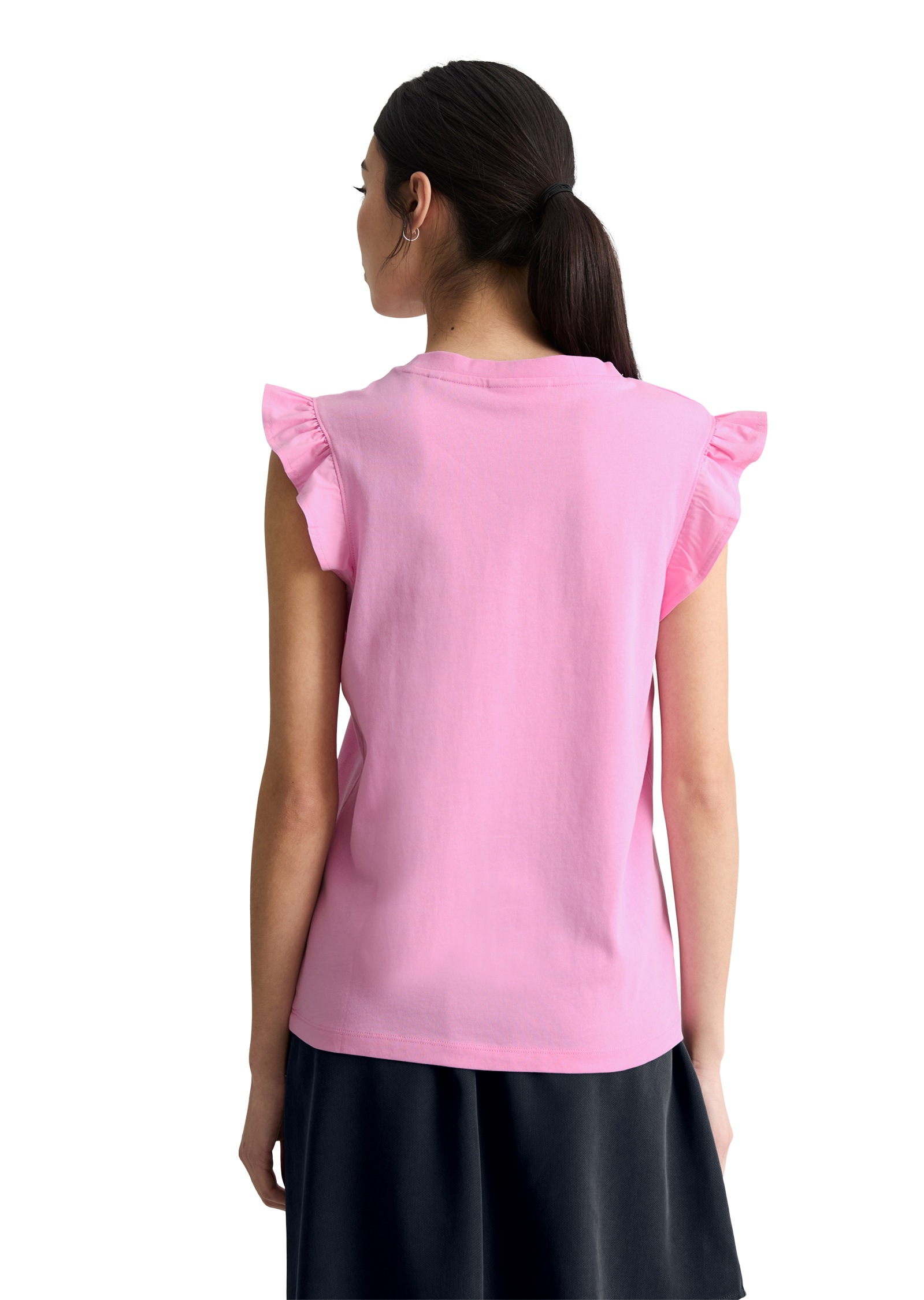 Marc O'Polo DENIM T-Shirt »aus Material-Mix«