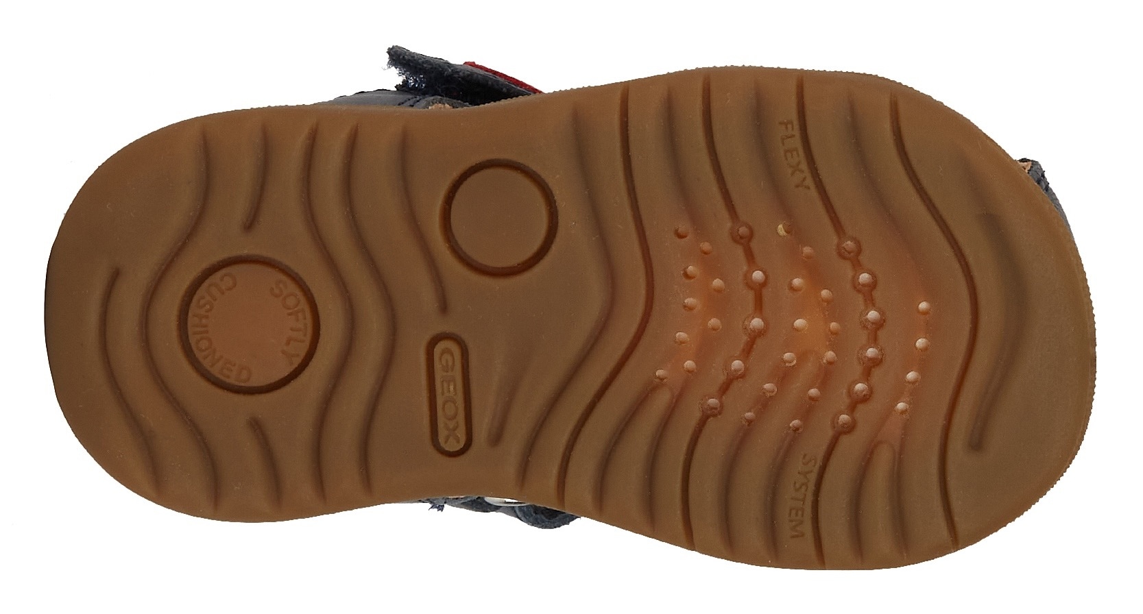 Geox Lauflernschuh »B SANDAL MACCHIA BOY«, Sandale, Babyschuh, Klettschuh mit bunten Riemchen
