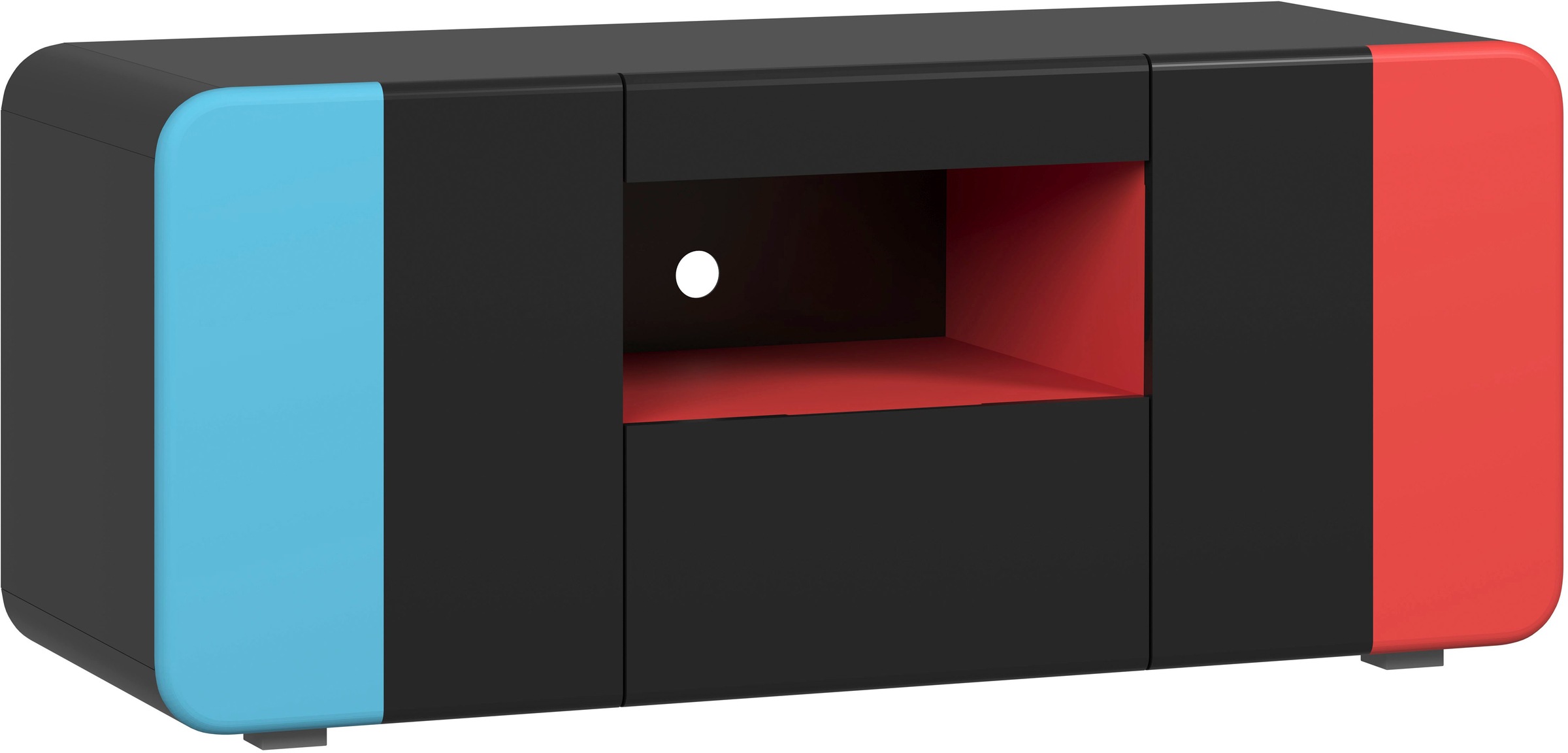Home affaire Lowboard "NextLevel speziell geeignet für Spielekonsolen" Gaming-Lowboard wahlweise mit Beleuchtung - (B/T/H) 115/42/49 cm