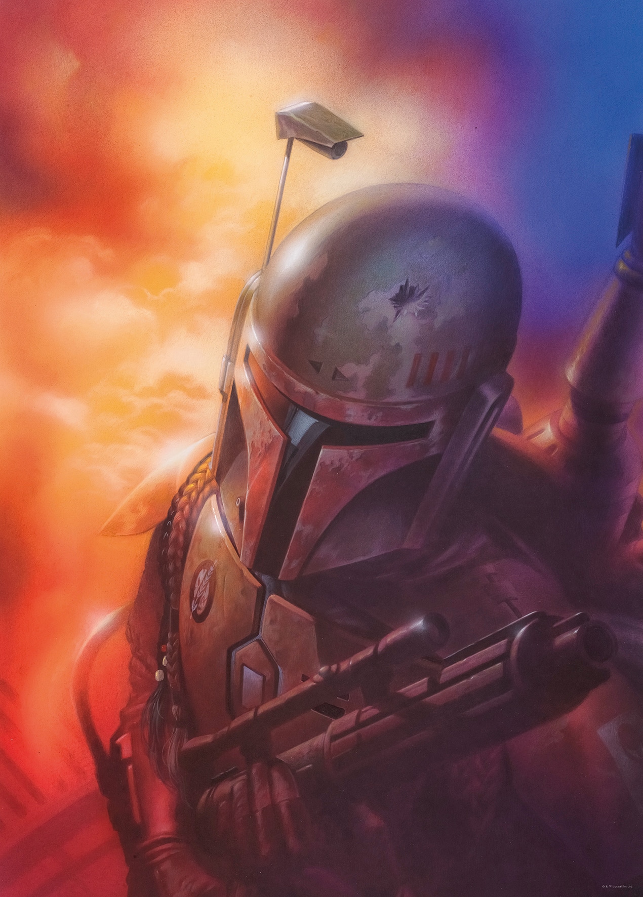 Komar Poster "Star Wars Classic Mandalorian", Star Wars, (1 St.), Kinderzimmer, Schlafzimmer, Wohnzimmer