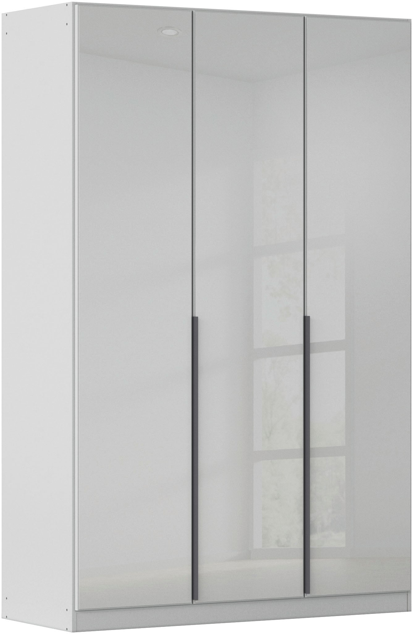 OTTO home Drehtürenschrank "Kleiderschrank Kleiderschränke Schrank Garderobe AGORDO mit Glasfront" in zwei Griff-Farben, Breiten 91-405 cm, durchdachte Innenausstattung, in 8 Breiten und 2 Höhen MADE IN GERMANY