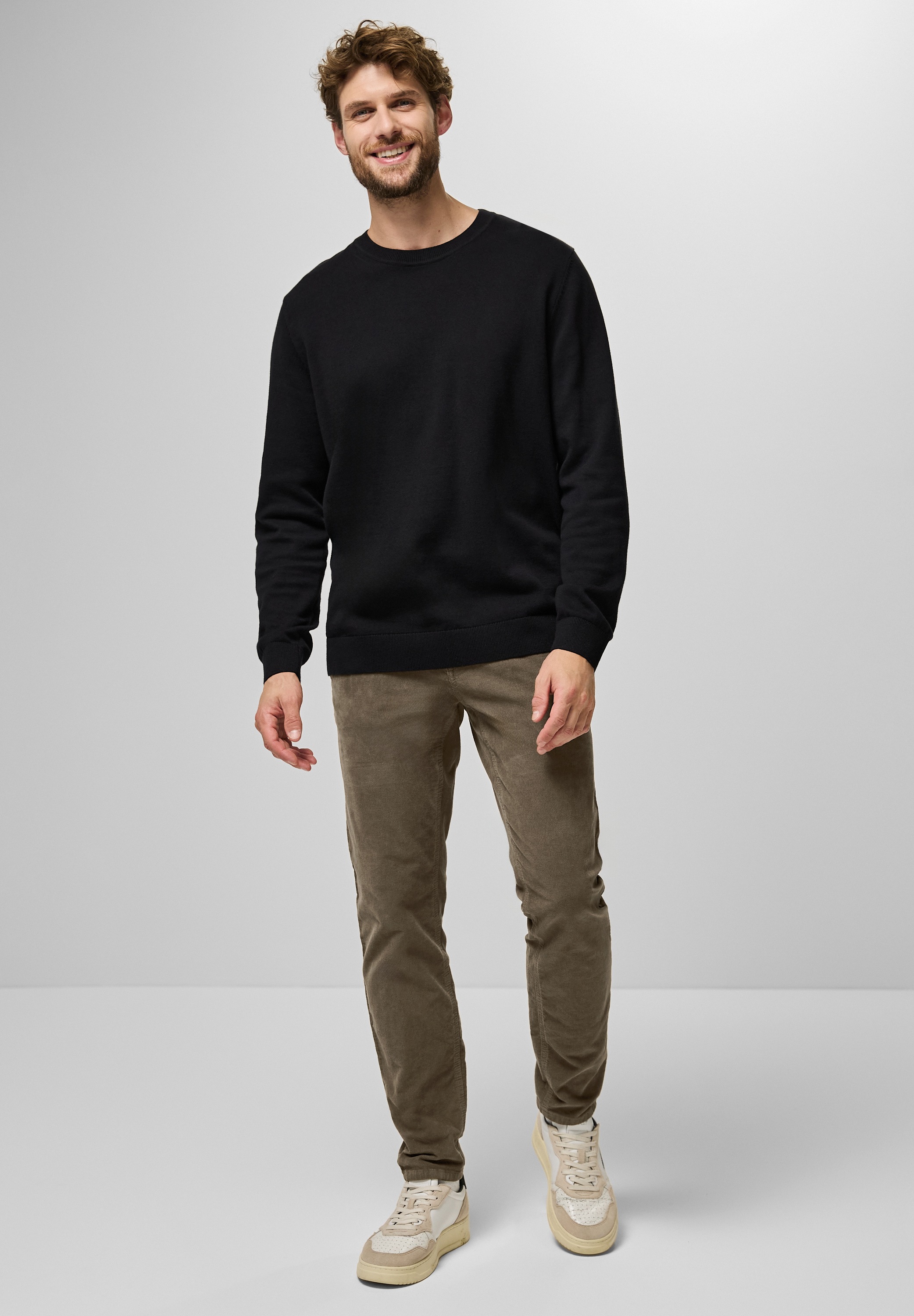 STREET ONE MEN Cordhose, aus Baumwolle mit Stretchanteil
