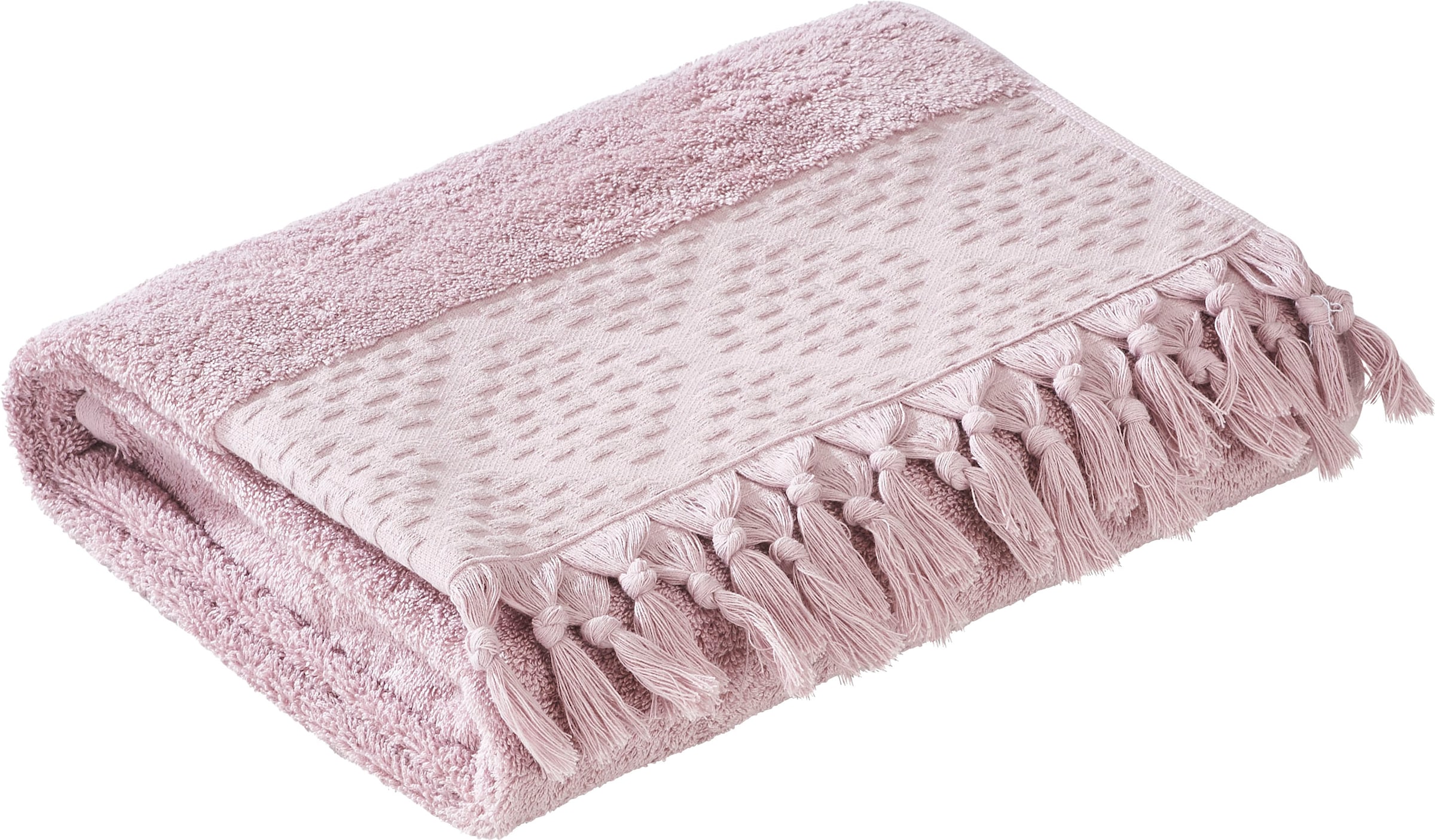 done. Duschtuch "Provence Bohéme" Uni Farben, Boho-Style, mit auffälliger B günstig online kaufen