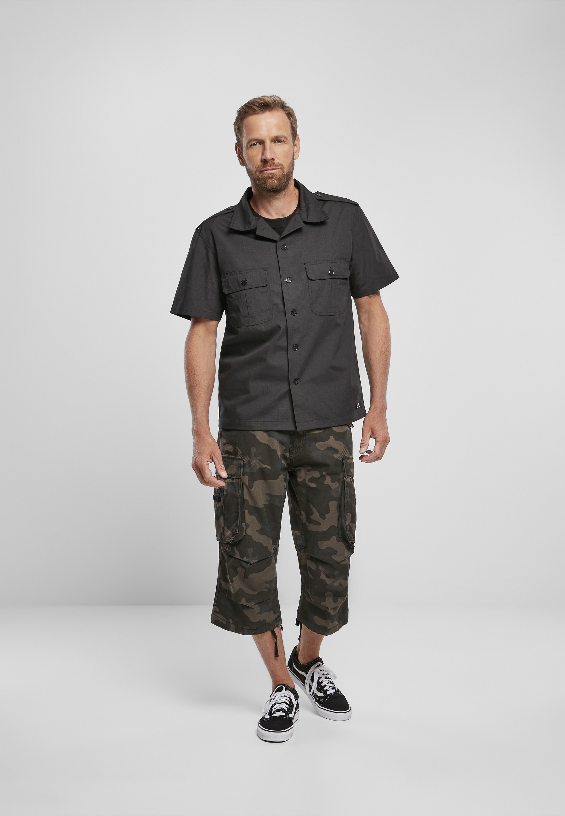 Brandit Stoffhose »Brandit Herren Industry Vintage Cargo 3/4 Shorts«