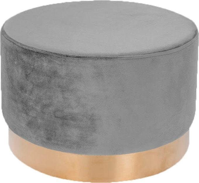 Kayoom Hocker »Nano 510, Hocker in stilvollem Design,weiche Schaumstoff-Sitzfläche«, (1 St.), Golz Akzente, mit pflegeleichtem Stoffbezug, große runde Form