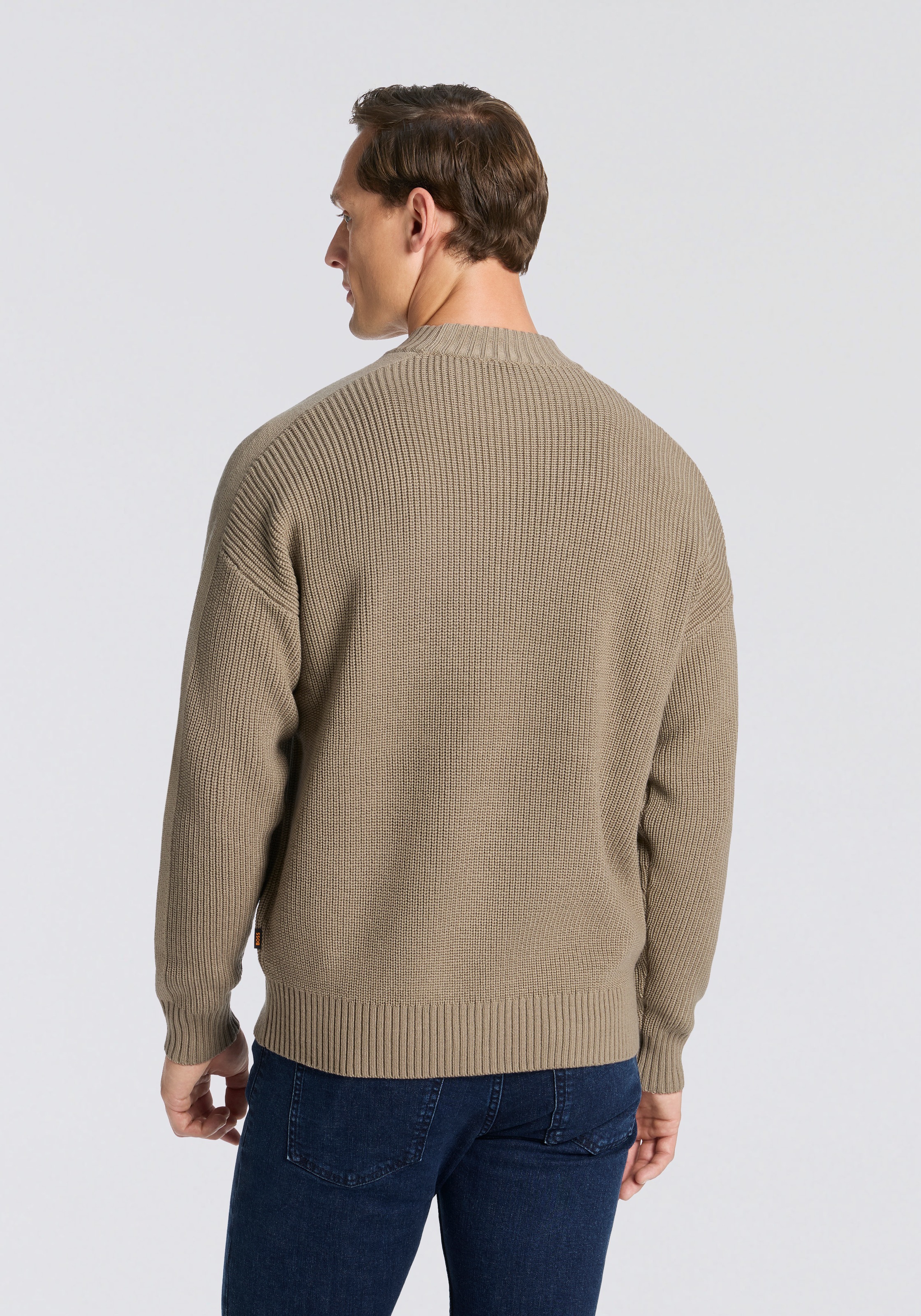 BOSS ORANGE Strickpullover "Andern" Rundhalsausschnitt, relaxed fit, Strick günstig online kaufen