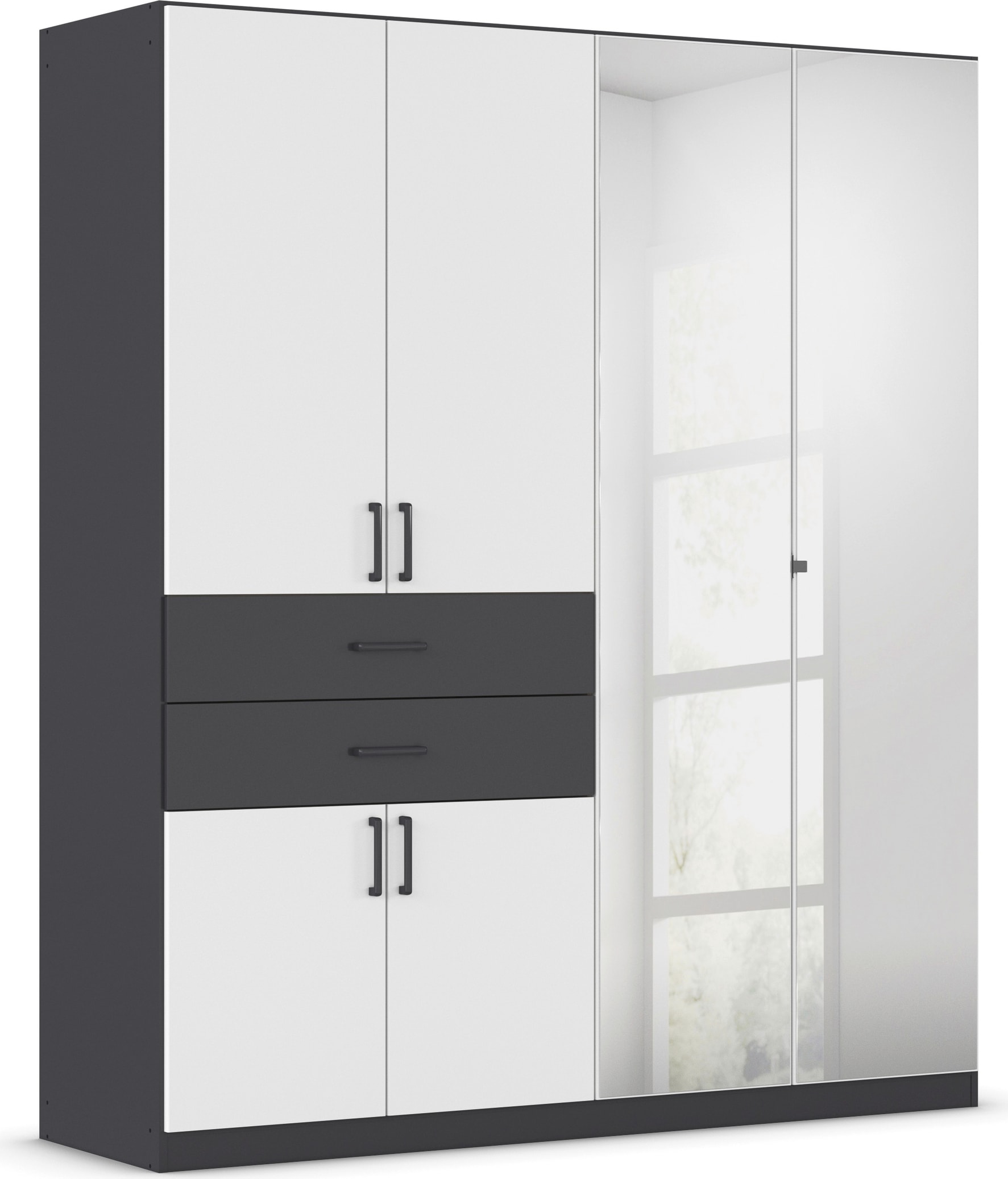 rauch Drehtürenschrank "Maika" mit Spiegel, 2 Schubladen, in verschiedenen günstig online kaufen