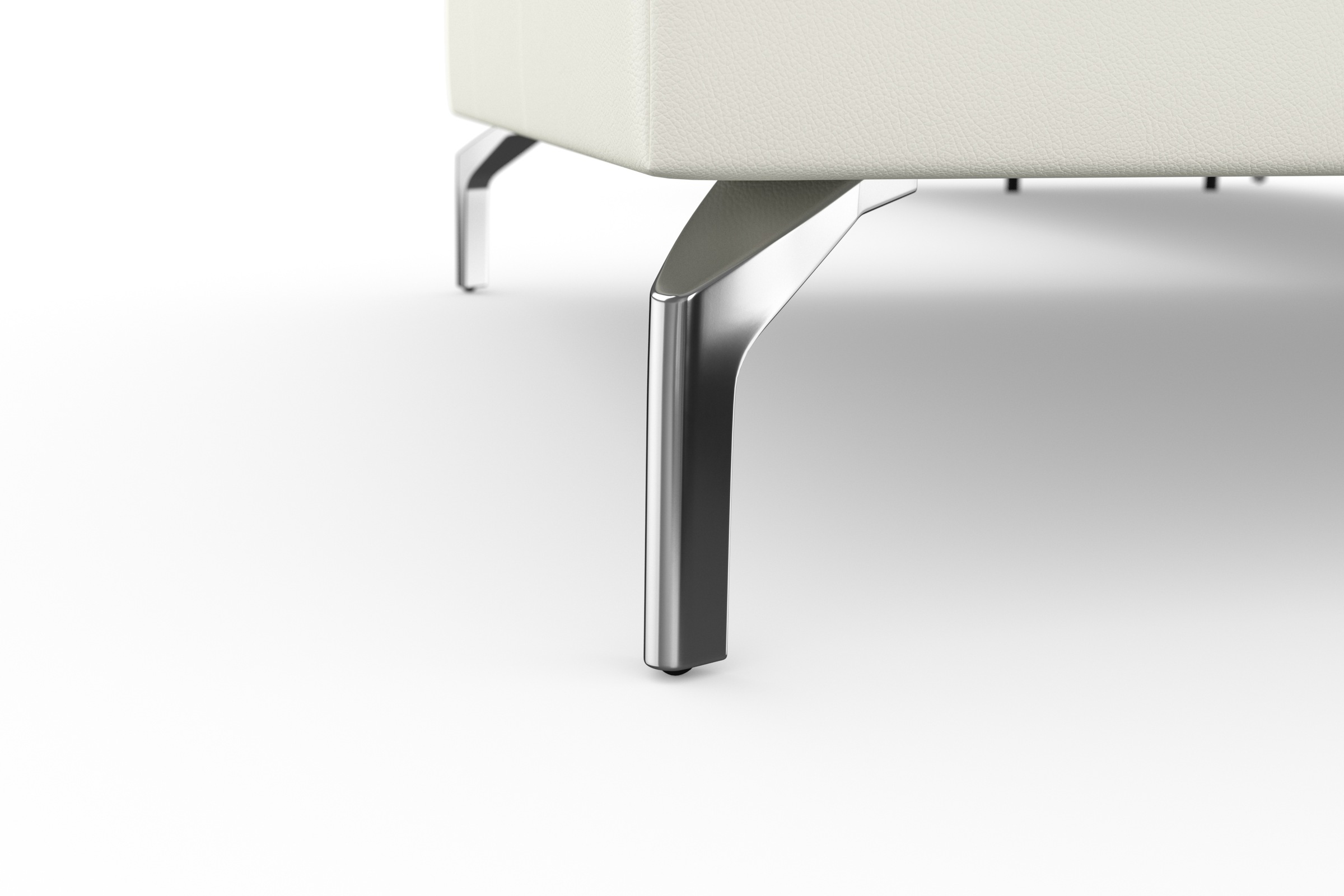 sit&more Ecksofa »Bendigo L-Form«, inklusive Sitztiefenverstellung, Bodenfreiheit 15 cm, 2 Fußfarben
