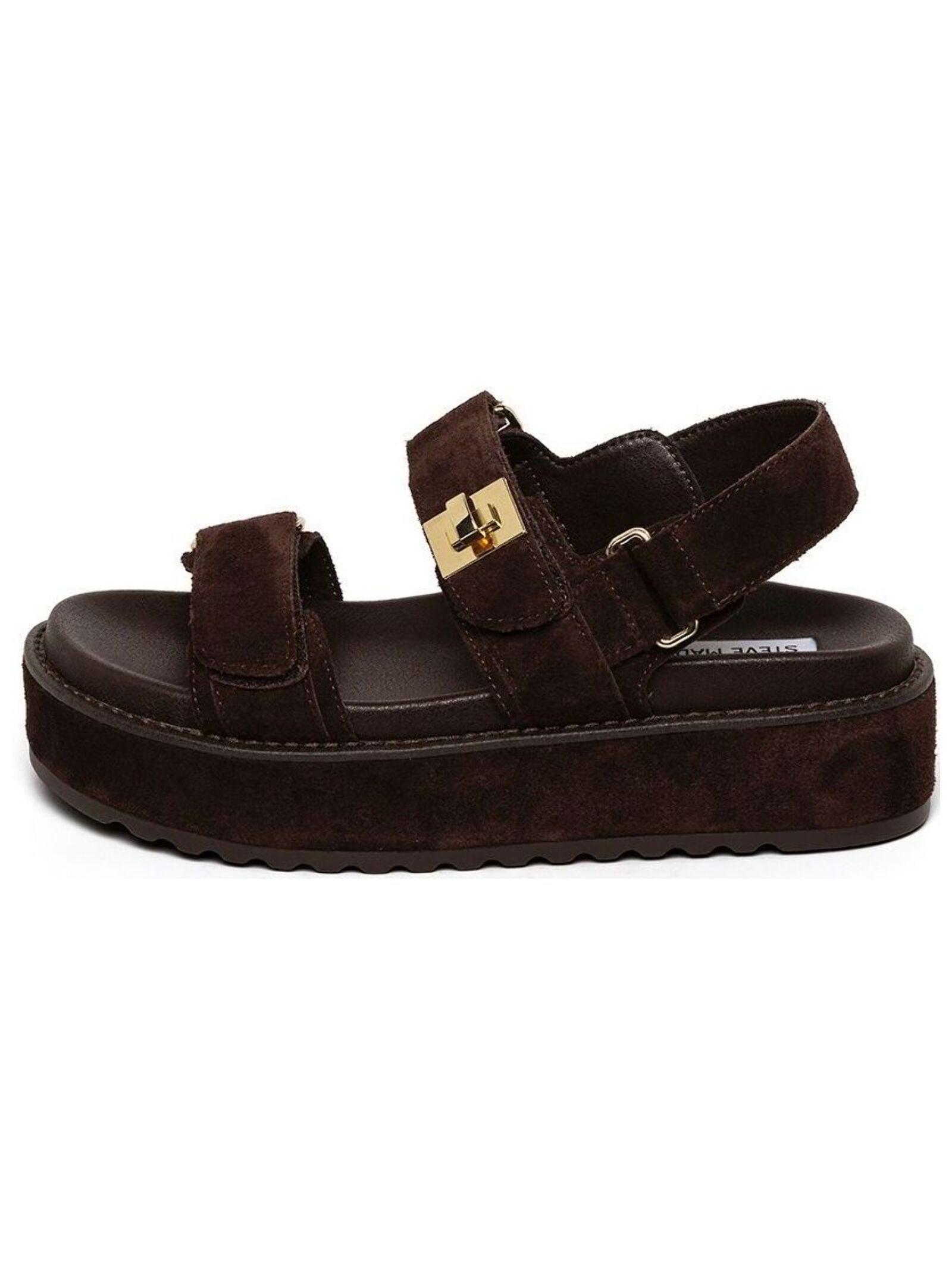 STEVE MADDEN Plateausandaletten »STEVE MADDEN Sandalen Veloursleder«
