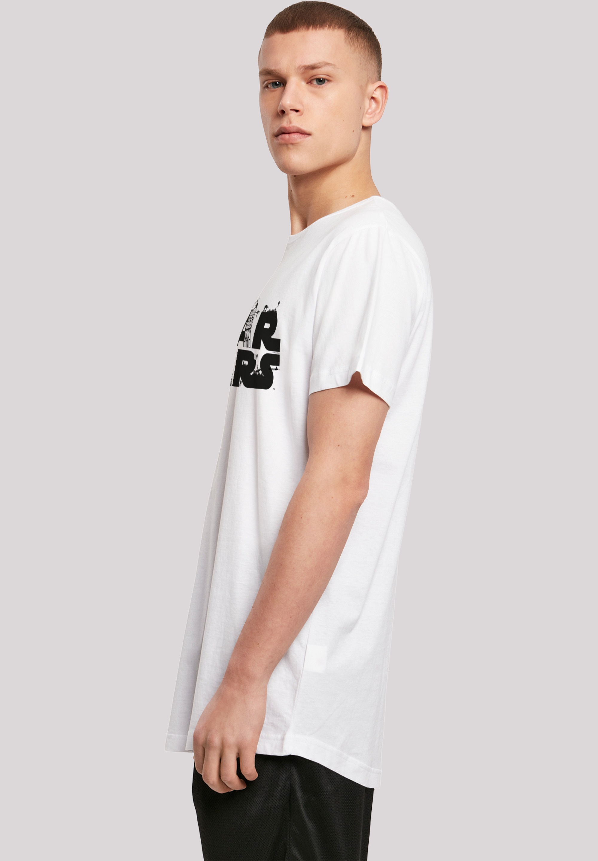 F4NT4STIC T-Shirt »Star Wars Minimalist Logo«, Herren,Premium Merch,Lang,Longshirt,Bedruckt
