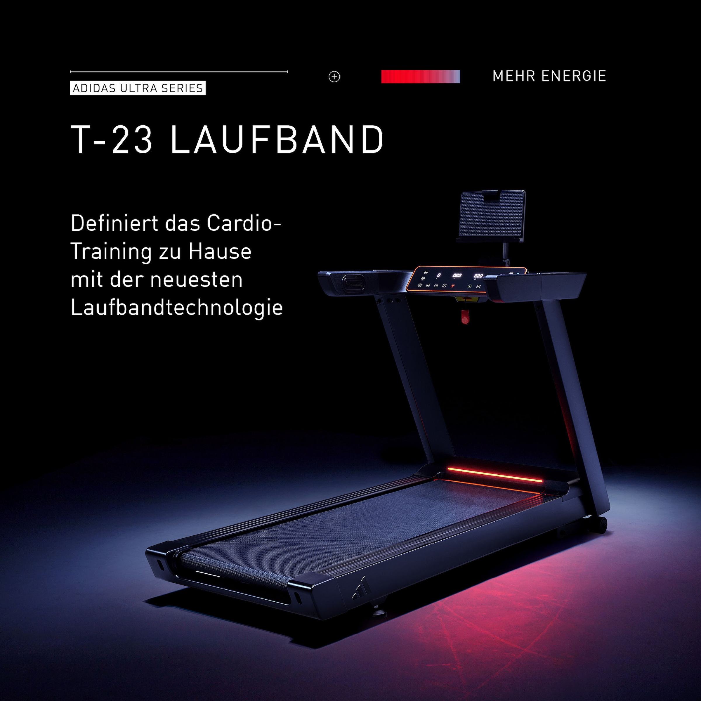 adidas Performance Laufband »Laufband T-23«, (mit Bluetooth-Funktion)