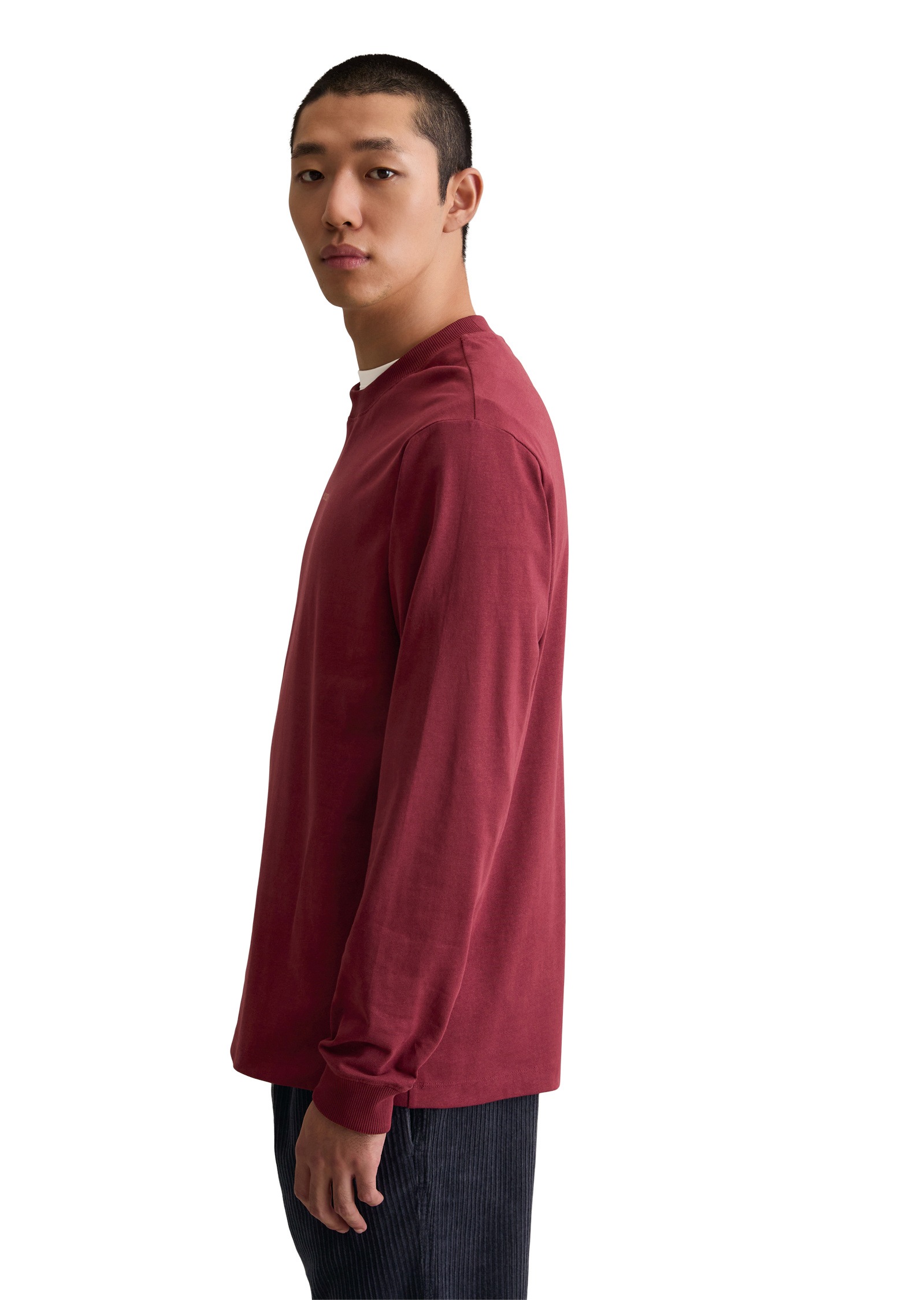 Marc OPolo DENIM Langarmshirt "aus Bio-Baumwolle" günstig online kaufen