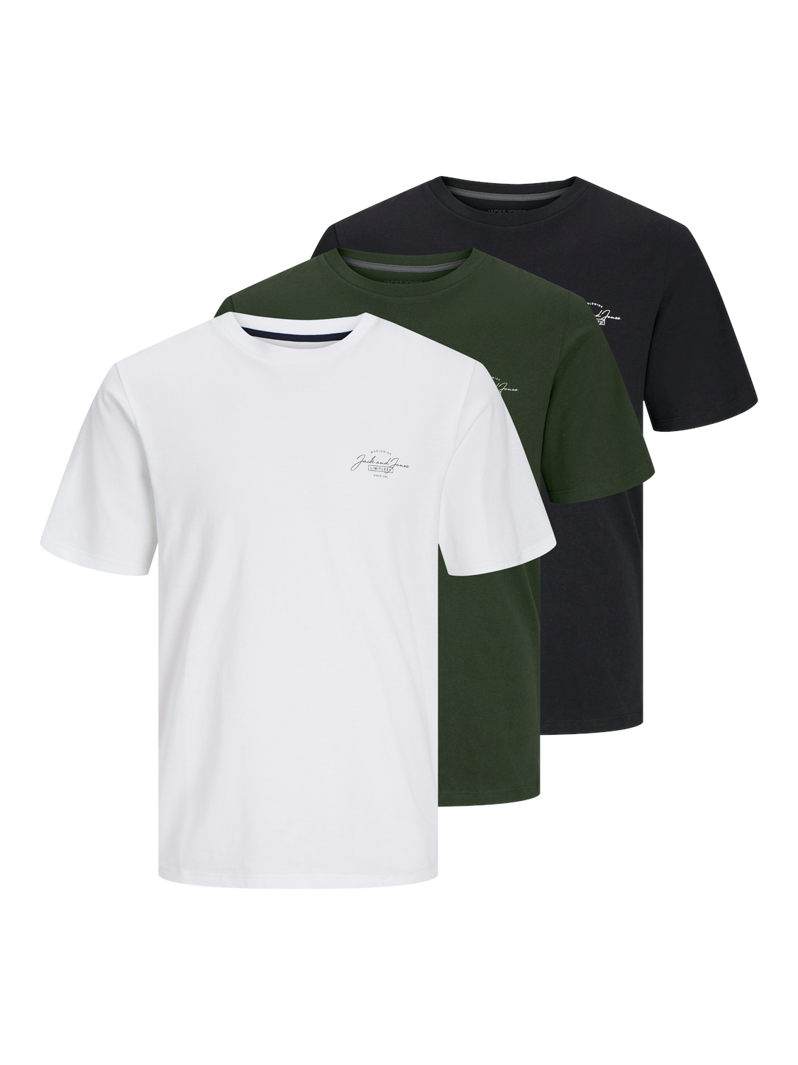 Jack & Jones Kurzarmshirt "JJFERRIS TEE SS CREW NECK 3PK MP", (Packung, 3 t günstig online kaufen