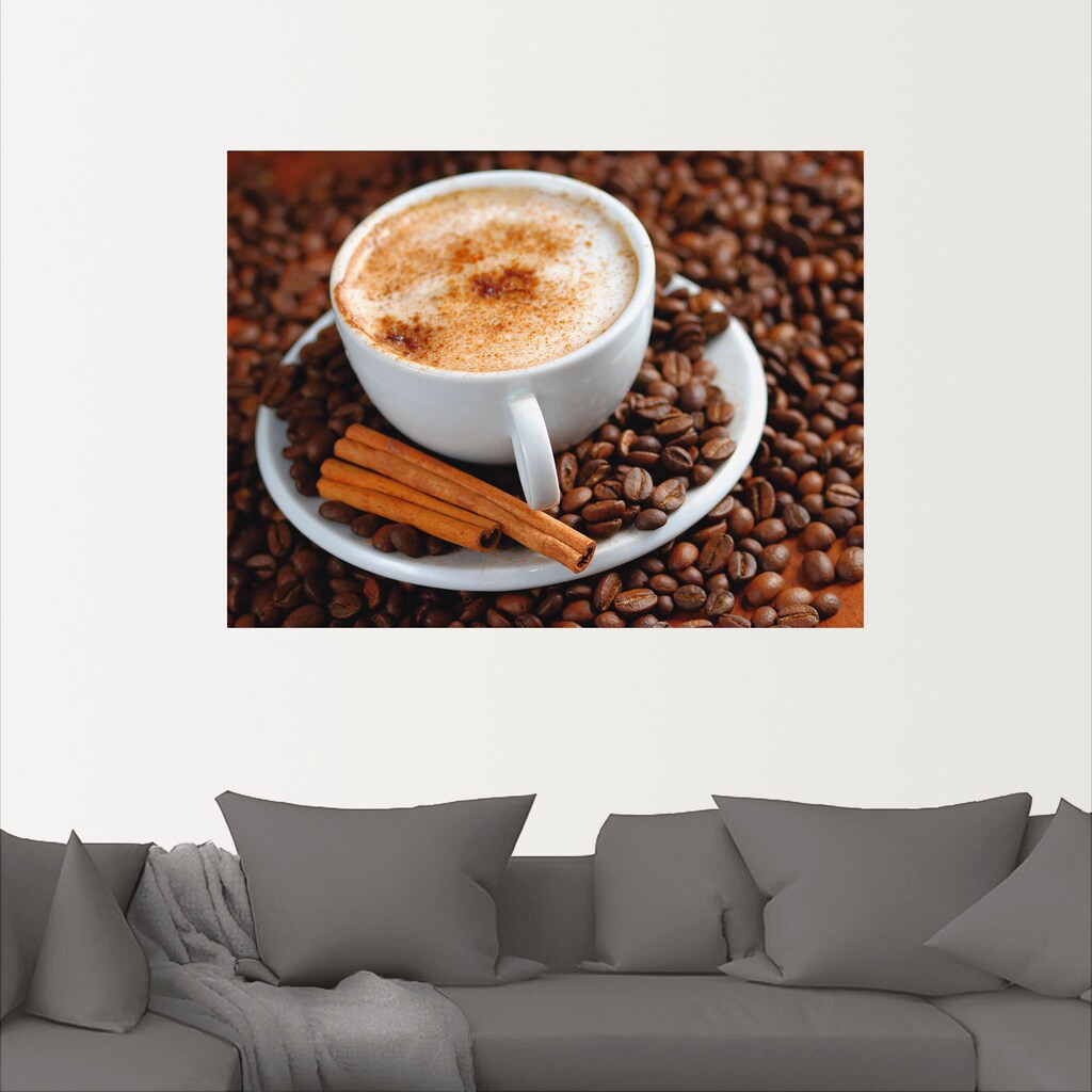 Artland Wandbild »Cappuccino - Kaffee«, Getränke, (1 St.)