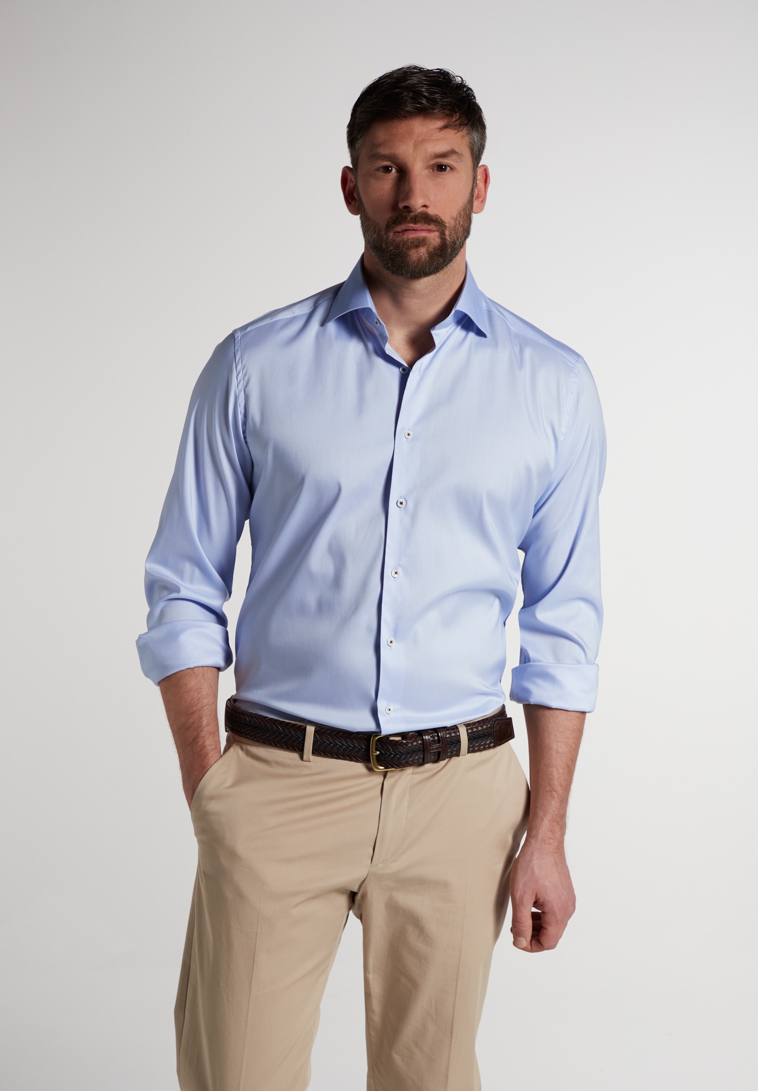 Eterna Langarmhemd "MODERN FIT" EASY IRON (bügelleicht) günstig online kaufen