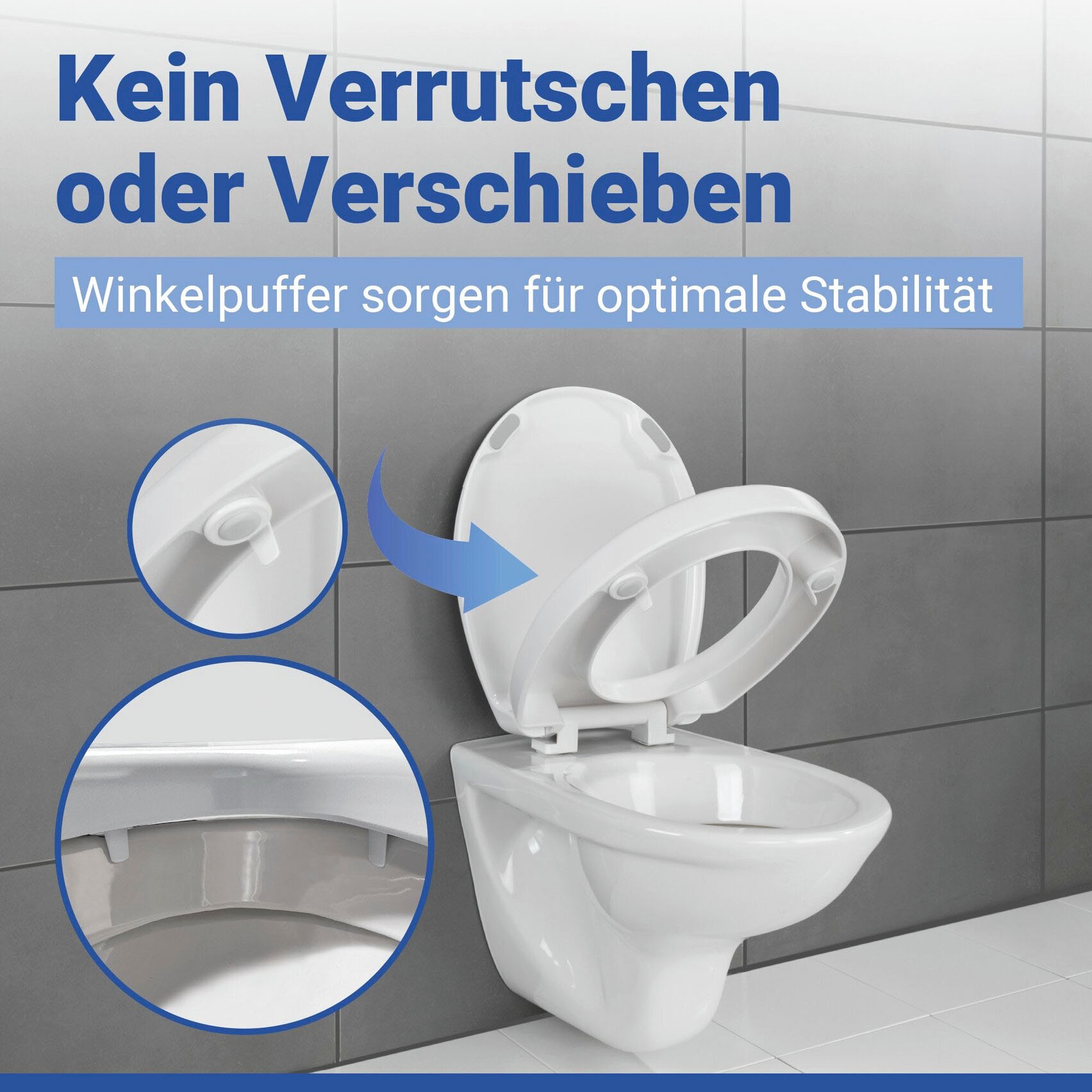 WENKO WC-Sitz »Secura Comfort« mit Sitzflächenerhöhung und Absenkautomatik