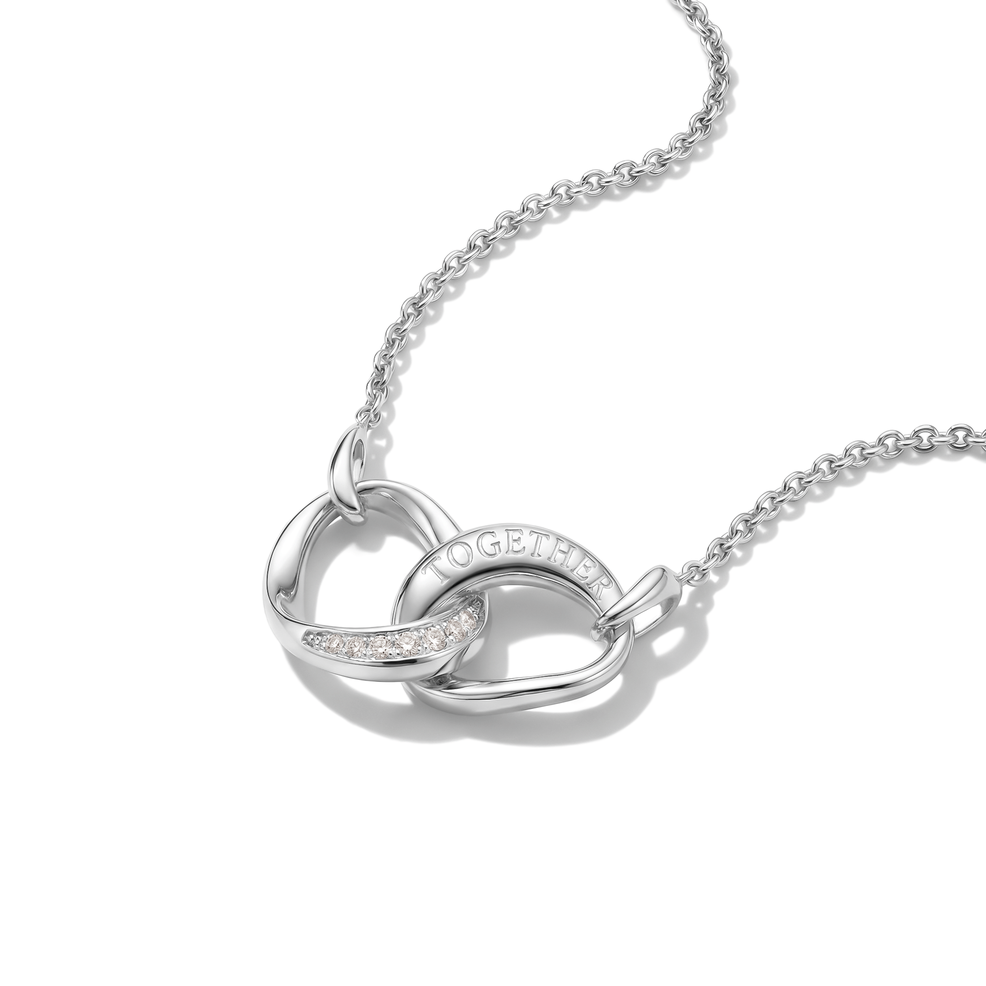 THOMAS SABO Kette mit Anhänger »Together Kette Silber« mit Zirkonia (synth.)