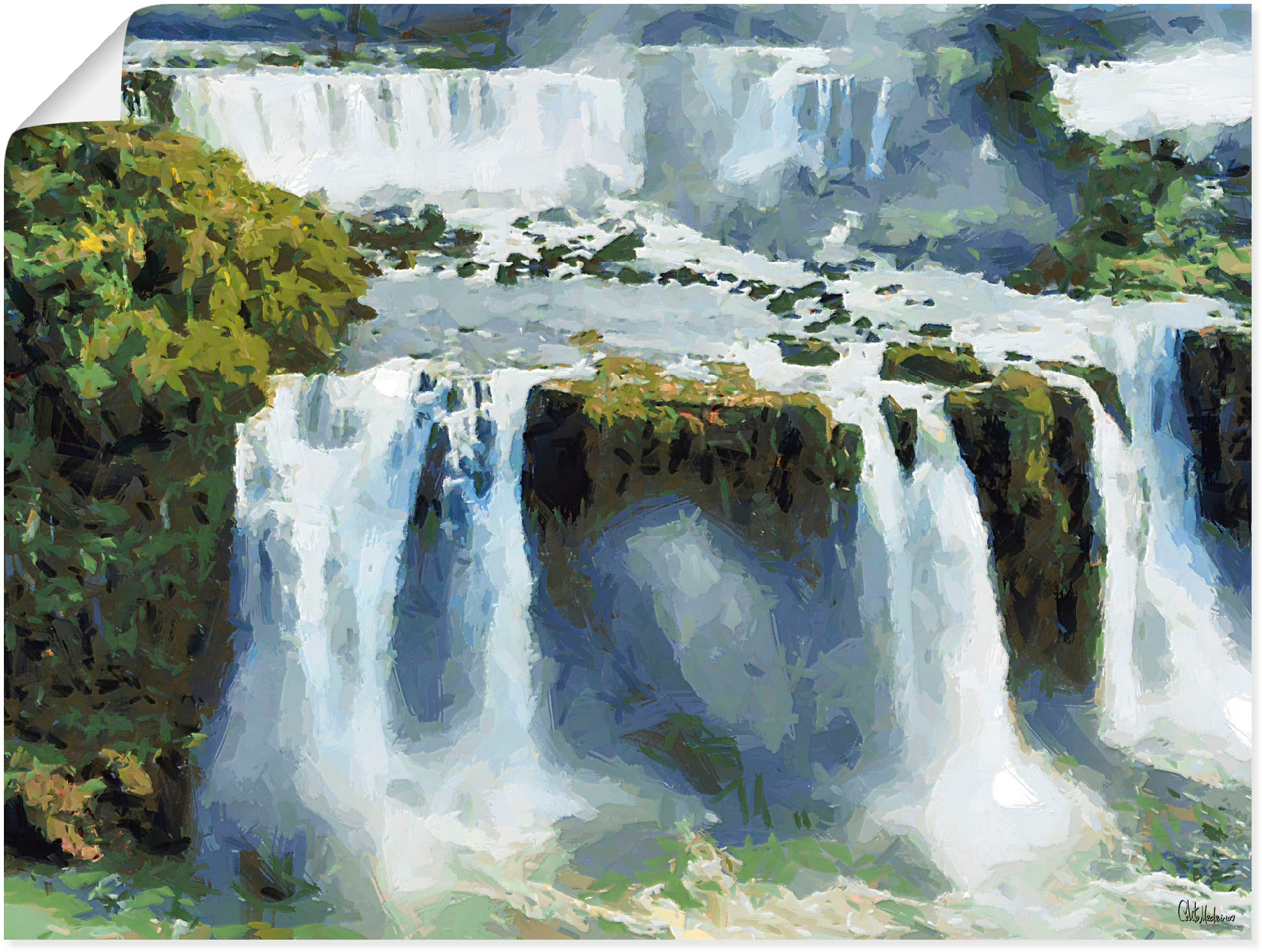 Artland Wandbild »Iguazu versch. Wasserfallbilder, Alubild, Größen BAUR (1 Wasserfälle Leinwandbild, | Wandaufkleber IV«, in Poster St.), oder bestellen als