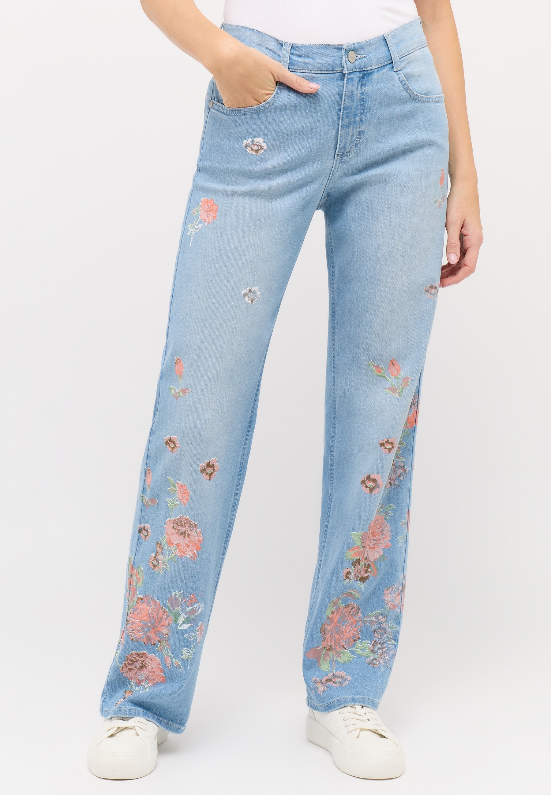 Thumbnail - AENGELS Bequeme Jeans "AENGELS Liz Flower"