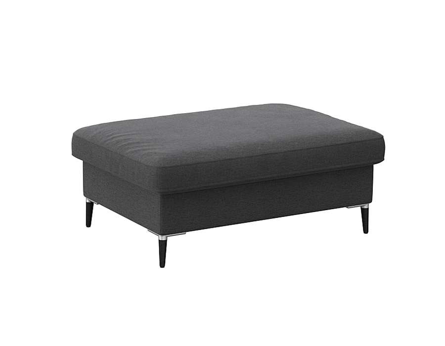 FLEXLUX Pouf "Fiore", Kaltschaum, Füße Alu+schwarz