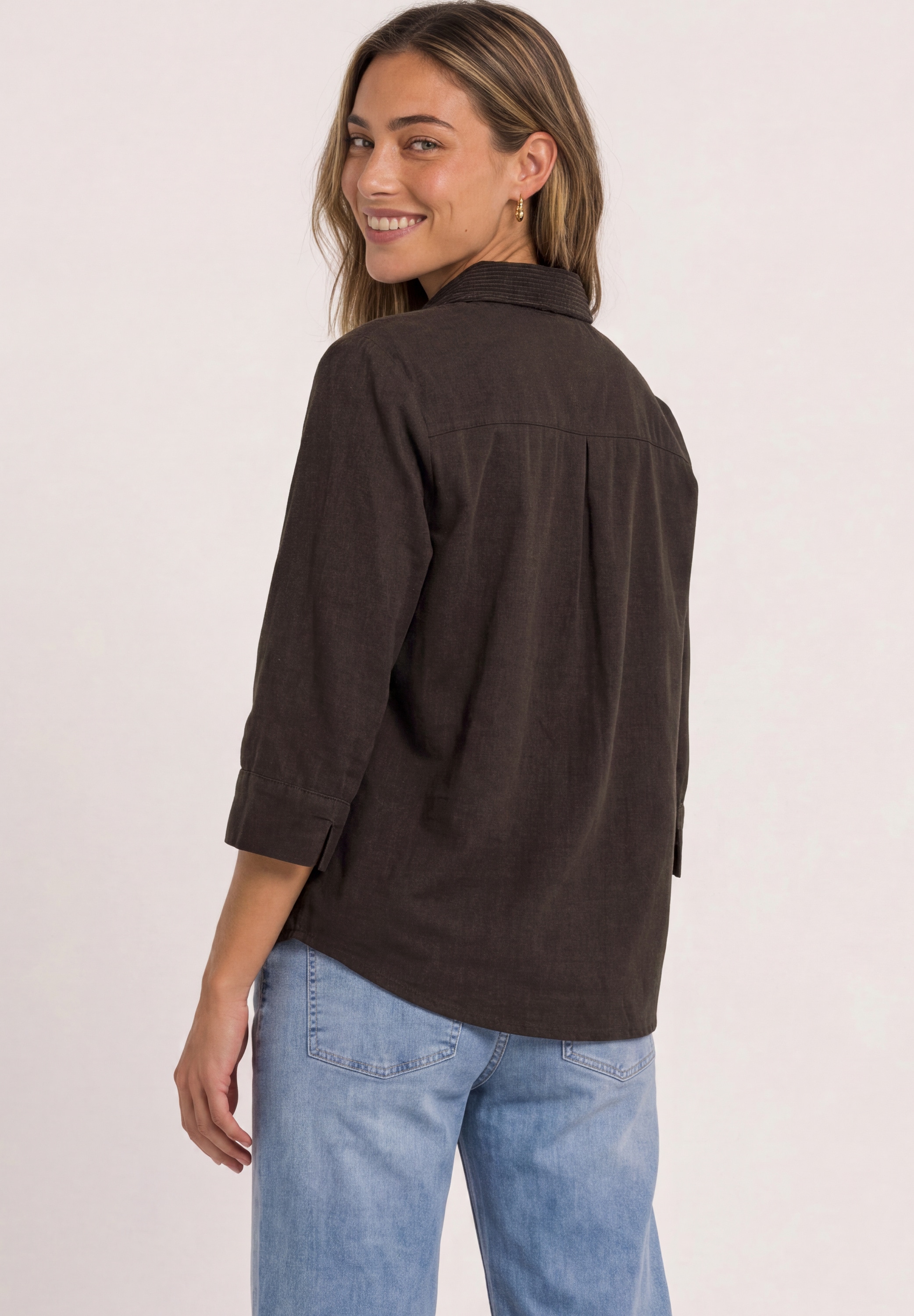 STREET ONE Hemdbluse in Cord-Optik