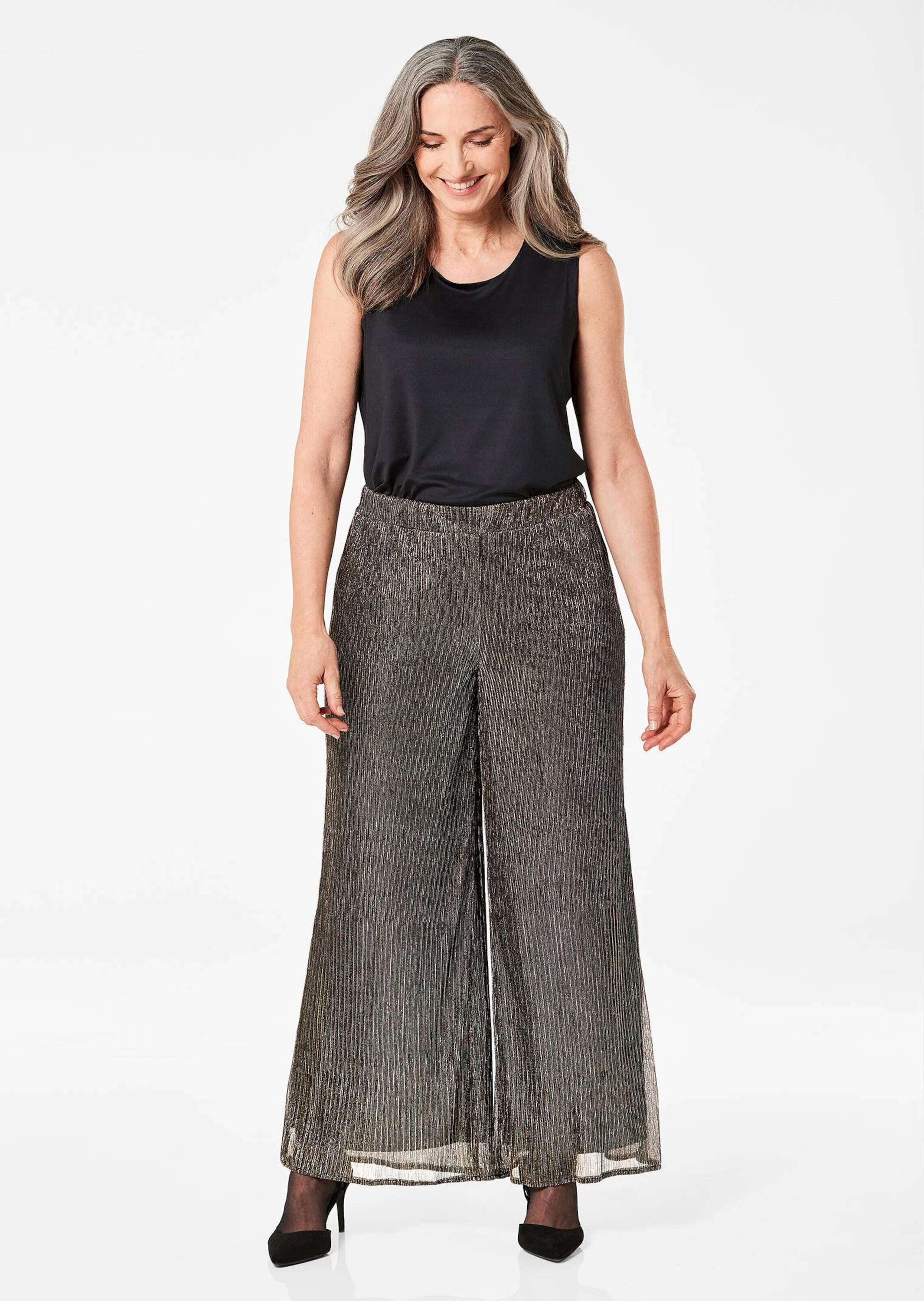 GOLDNER Schlupfhose "Kurzgröße Palazzo-Hose Louisa" günstig online kaufen