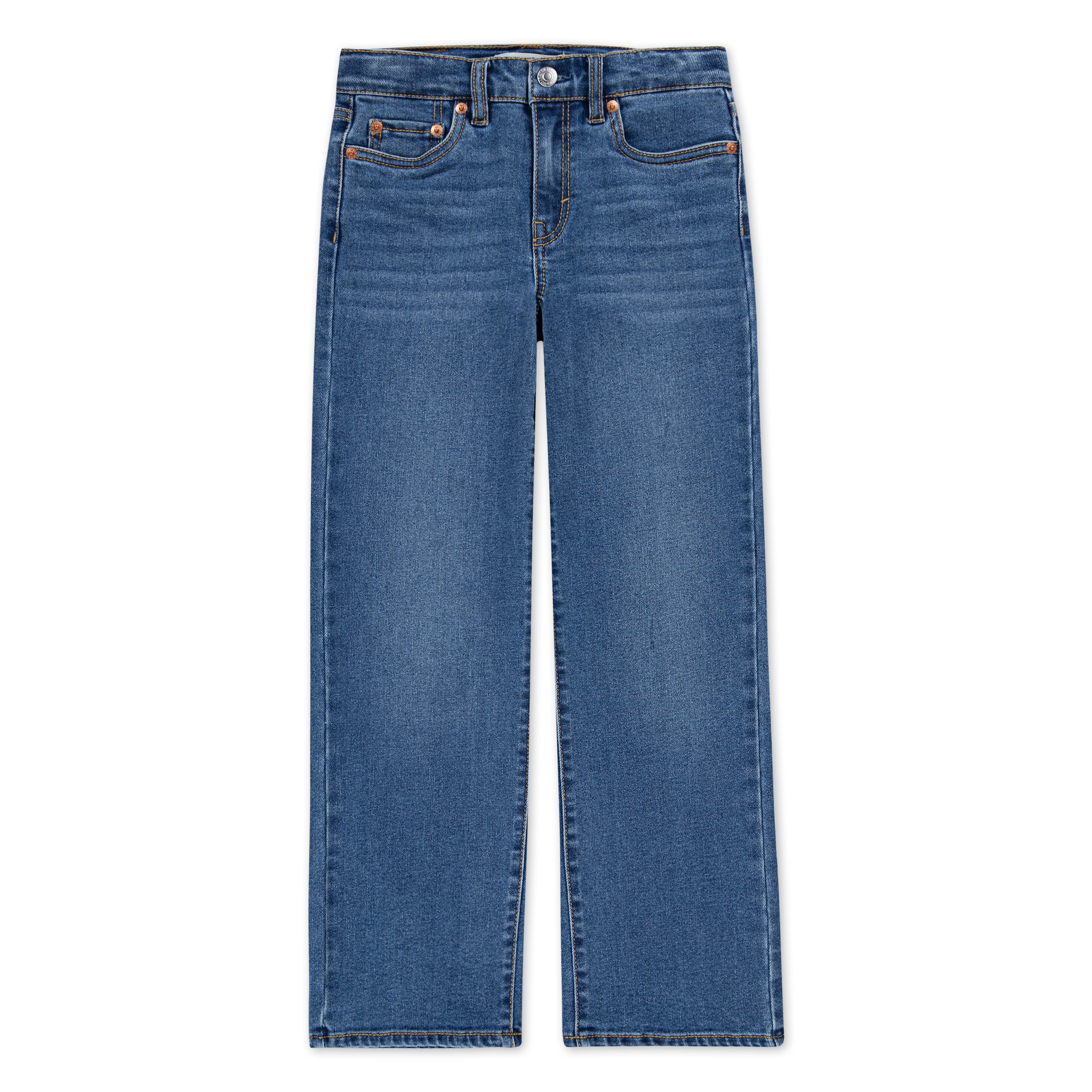 LEVI'S KIDS Mädchen Weite Jeans "LVG WIDE LEG JEANS"lasso, Gr. 6, Denim/Jeans, Obermaterial: 69% Baumwolle, 30% Polyester, 1% Elasthan, Jeans, for