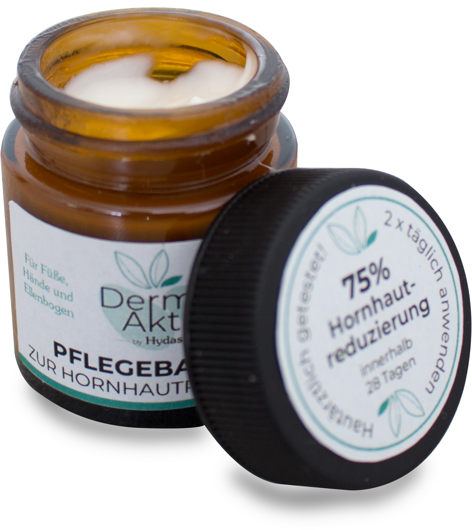 HYDAS Hornhautbalsam "DermaAktiv Pflegebalsam zur Hornhautreduktion für raue Hautpartien", 30mlweiß, Hautpflegemittel, 75% Hornhautreduzierung in 28