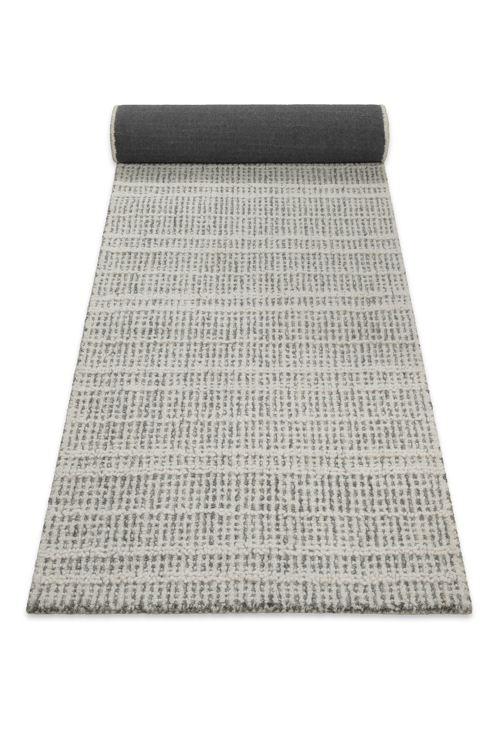 Wecon home Wollteppich »Hamptons FORTYFIVE«, rechteckig, 15 mm Höhe, Läufer, Schurwolle, Kurzflor, Wohn- & Schlafzimmer, elegant, Streifen