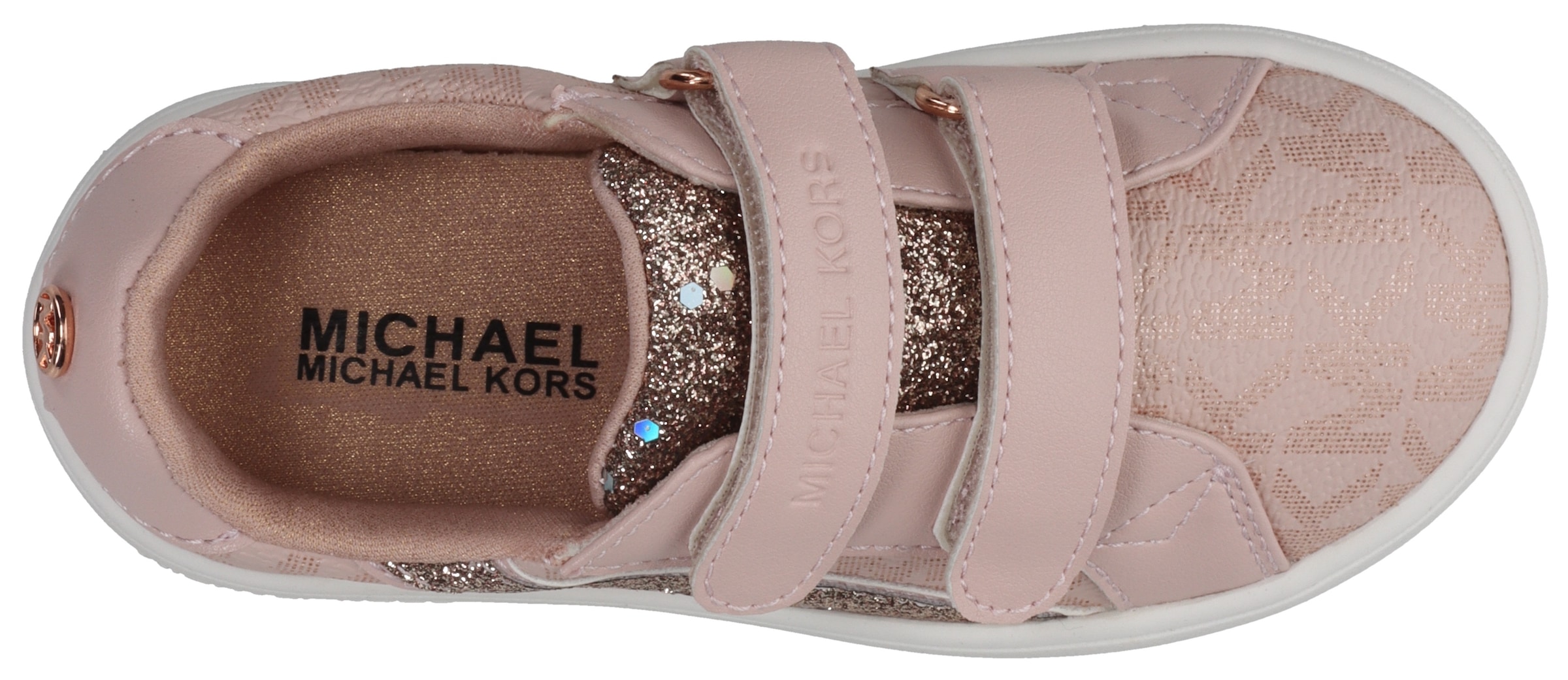 MICHAEL KORS KIDS Sneaker »JEM SLADE H&L«, mit Glitzer, Freizeitschuh, Halbschuh, Schnürschuh