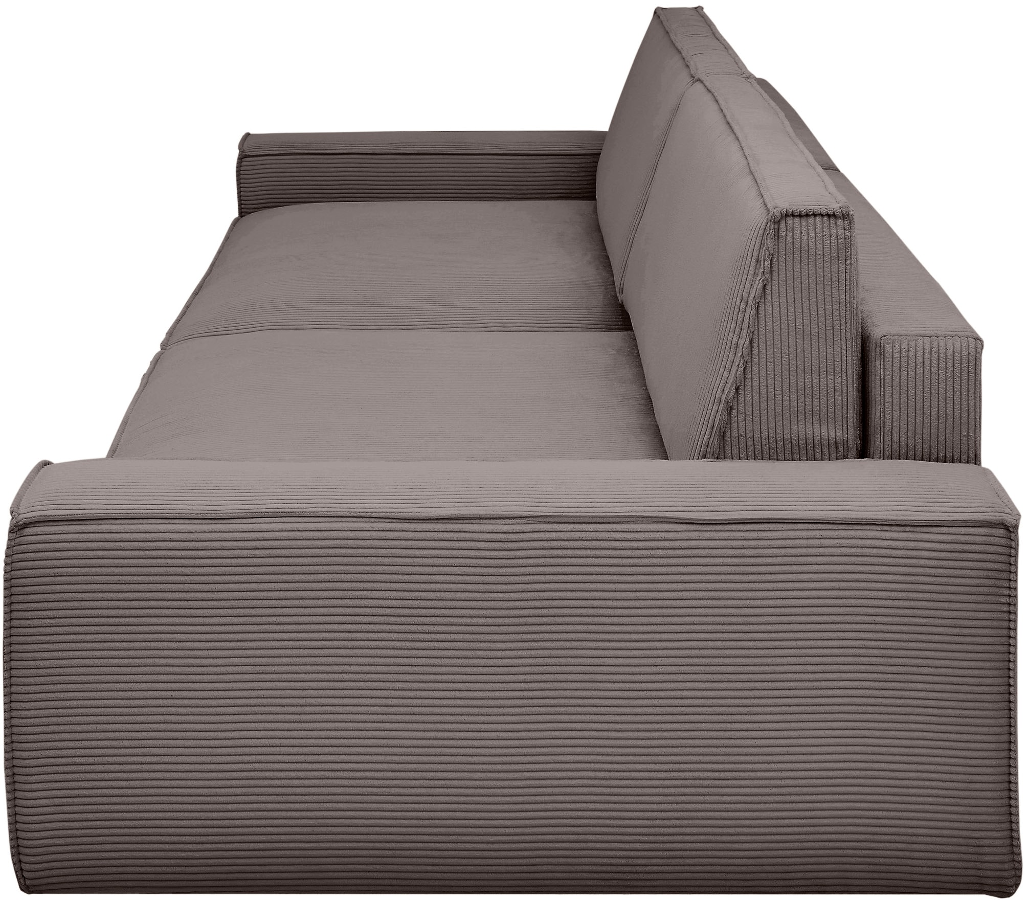 Home affaire Big-Sofa »NEU: SHERWOOD XXL, Big-Sofa (316cm), extra tiefe Sitzfläche 95 cm«, bequemer Sitzkomfort, Cord u. Leinenoptik, Kedernaht