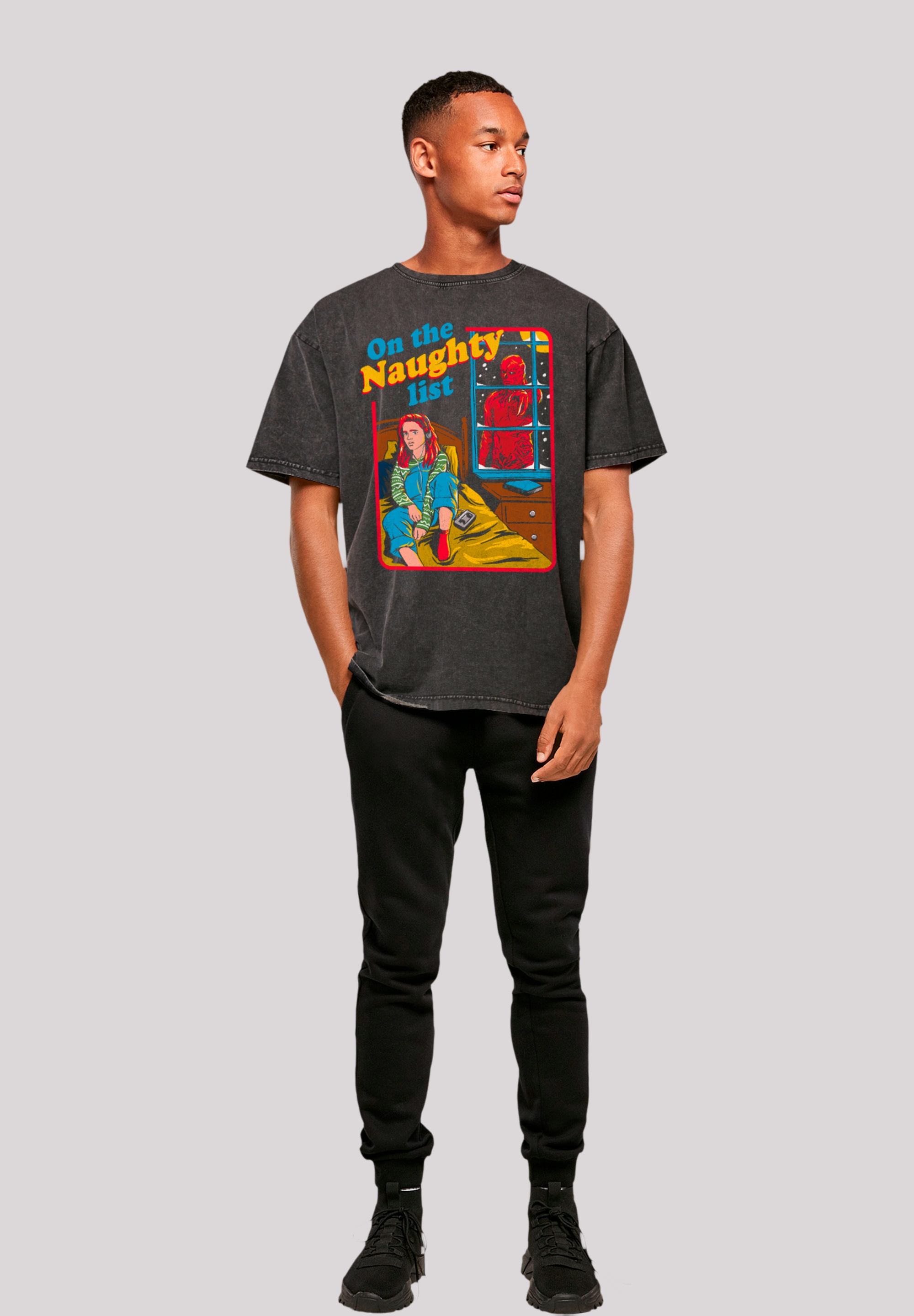 F4NT4STIC T-Shirt »Stranger Things Naughty List Netflix TV Series«, Premium Qualität