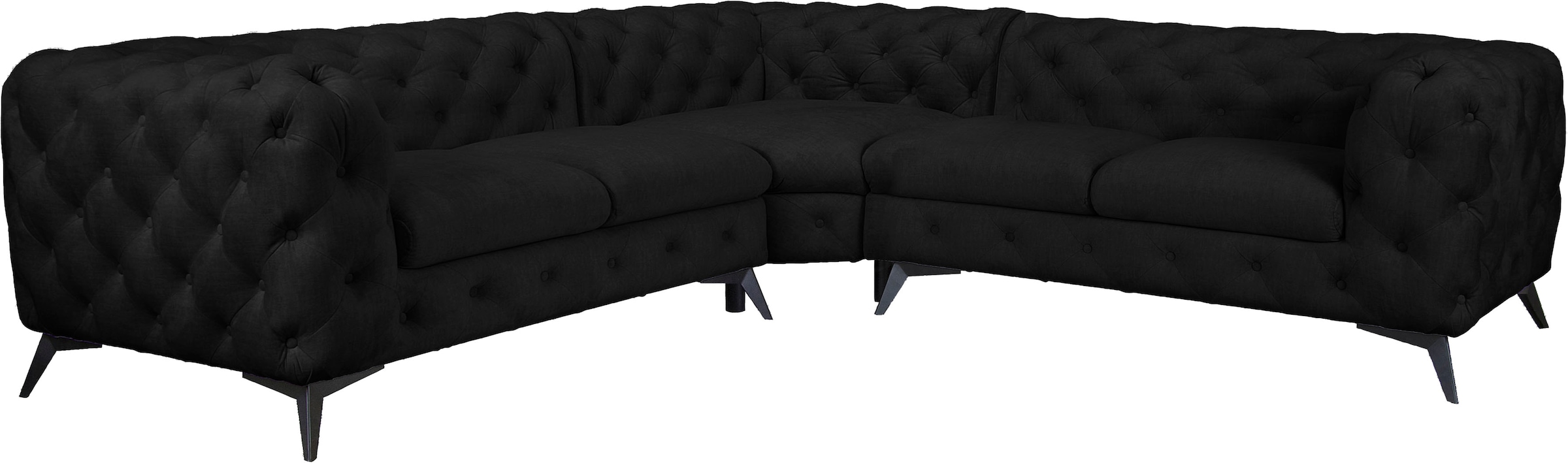 Chesterfield-Sofa »Glynis L-Form«, aufwändige Knopfheftung, moderne Chesterfield...