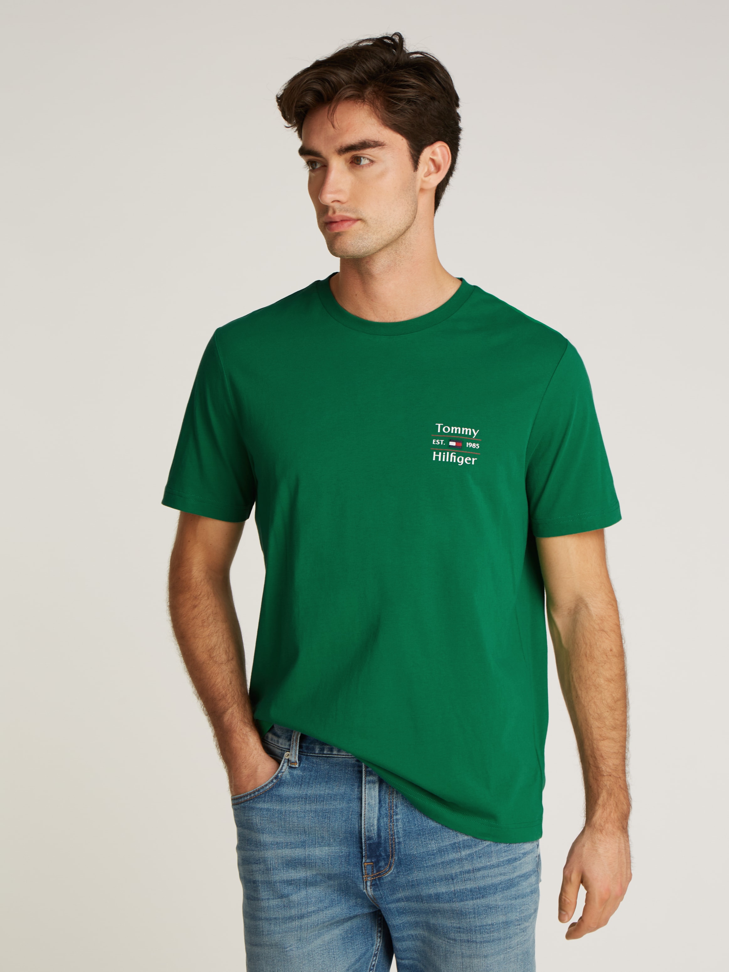 Tommy Hilfiger Rundhalsshirt »HILFIGER STACK TEE«