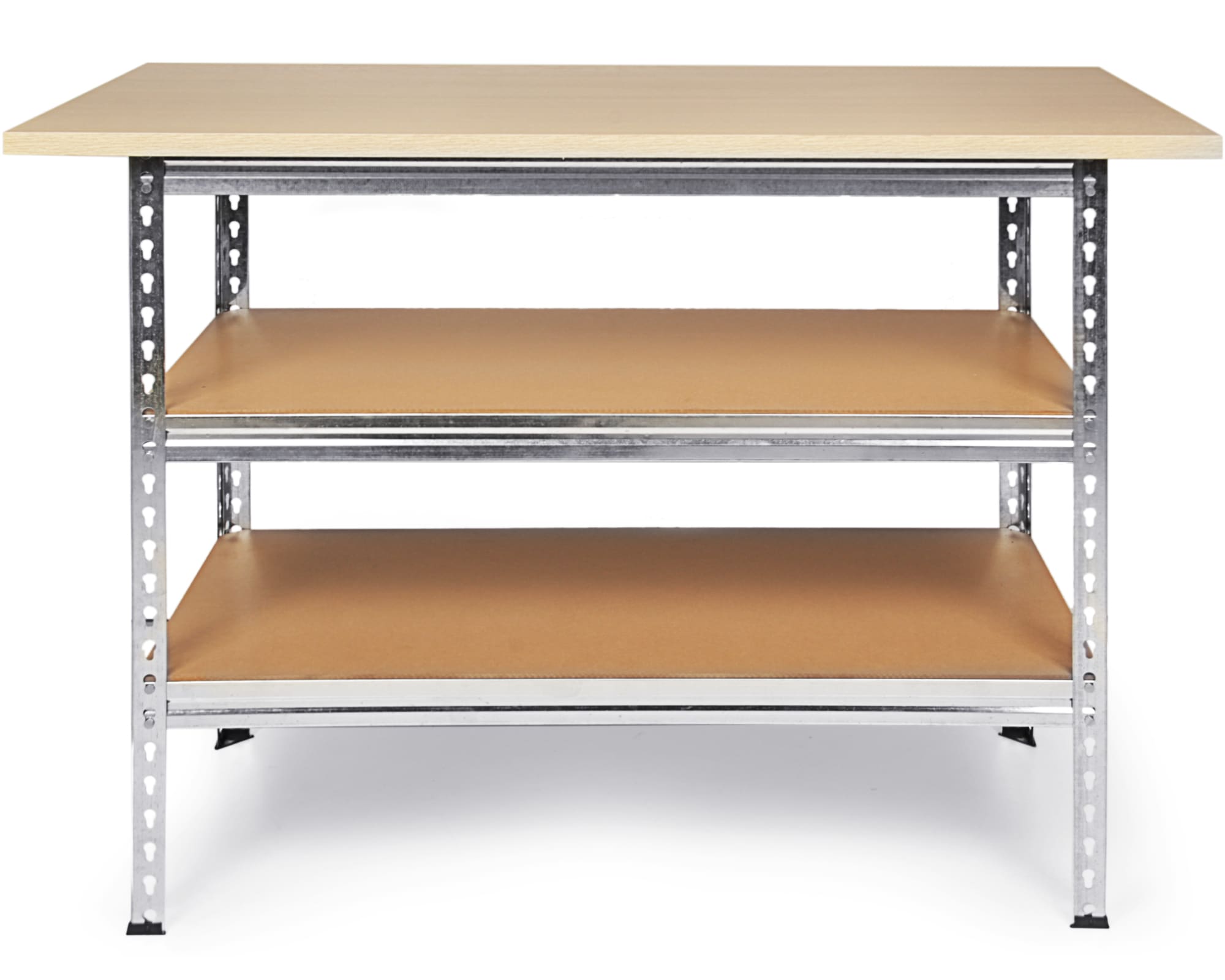 ONDIS24 Werkbank »»Uwe««, (1 tlg.), Metall-Werkbank 120 x 60 x 92 (H) cm, Arbeitsplatte 25 mm stark