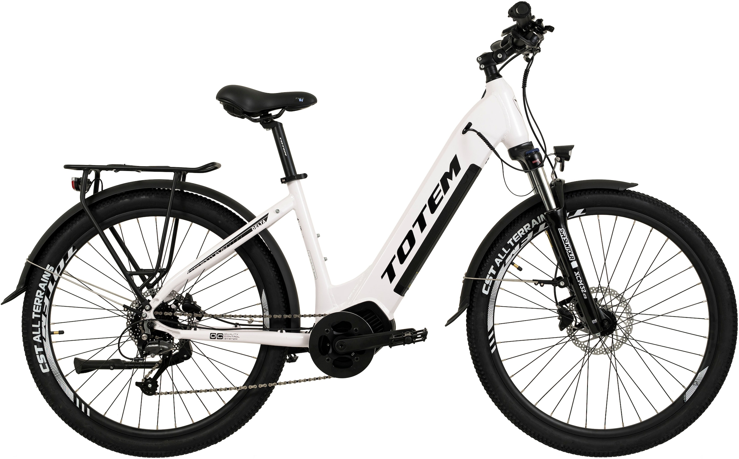 TOTEM E-Bike »DLT-40«, 9 Gang, Shimano, Altus, Mittelmotor 250 W, Pedelec, Elektrofahrrad für Herren, Trekkingrad