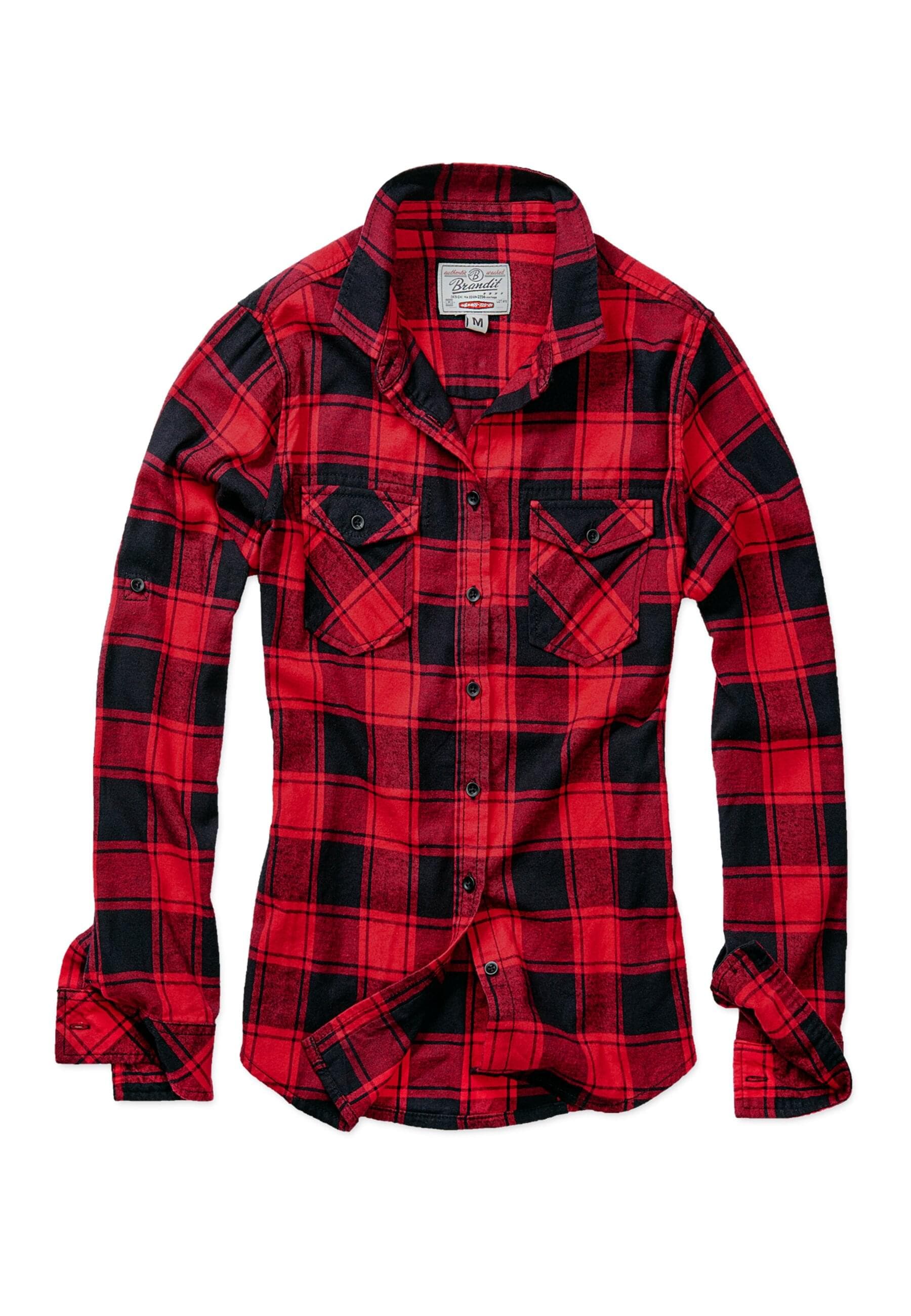 Langarmhemd »Brandit Damen Amy Flanell Shirt GIRLS«, (1 tlg.)