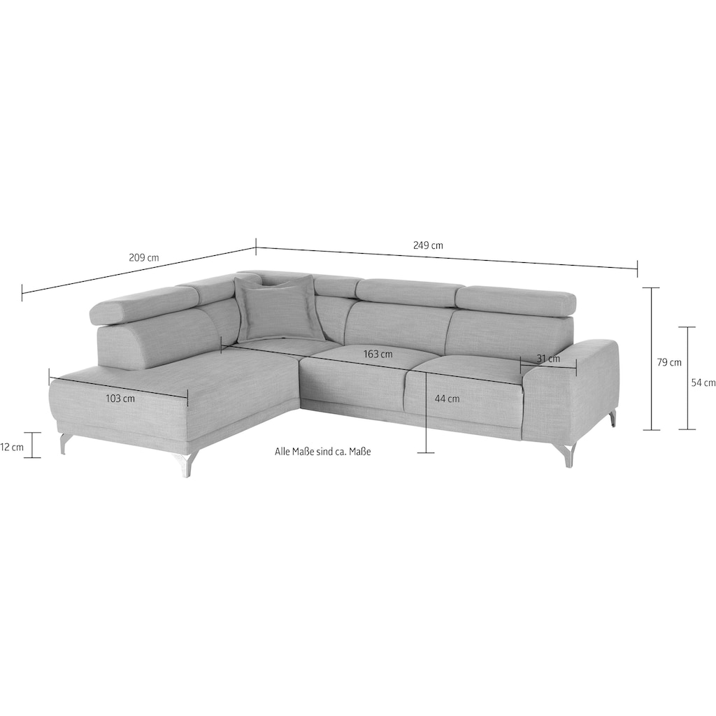 3C Candy Ecksofa »Greve L-Form«