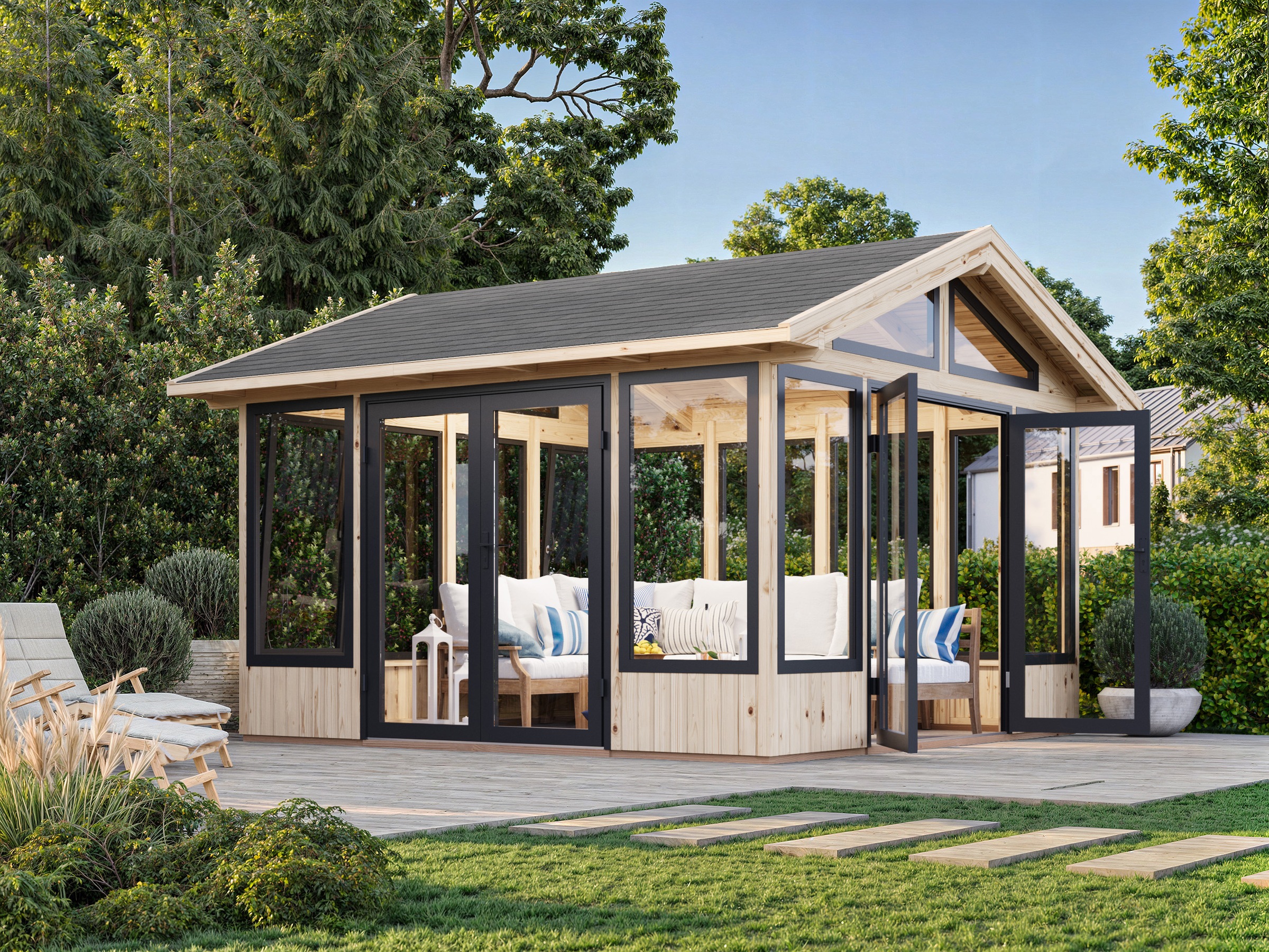 Palmako Holzpavillon »Isabella« BxTxH: 465x465x315 cm