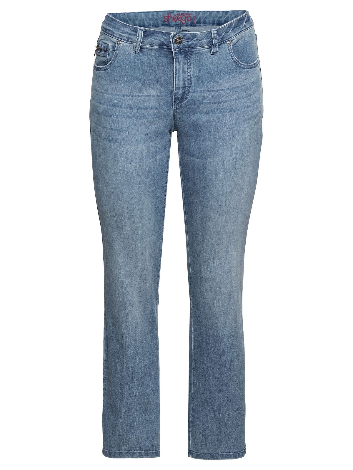 Sheego Bootcut-Jeans »Große Größen«, in 5-Pocket-Form, mit Used-Effekten