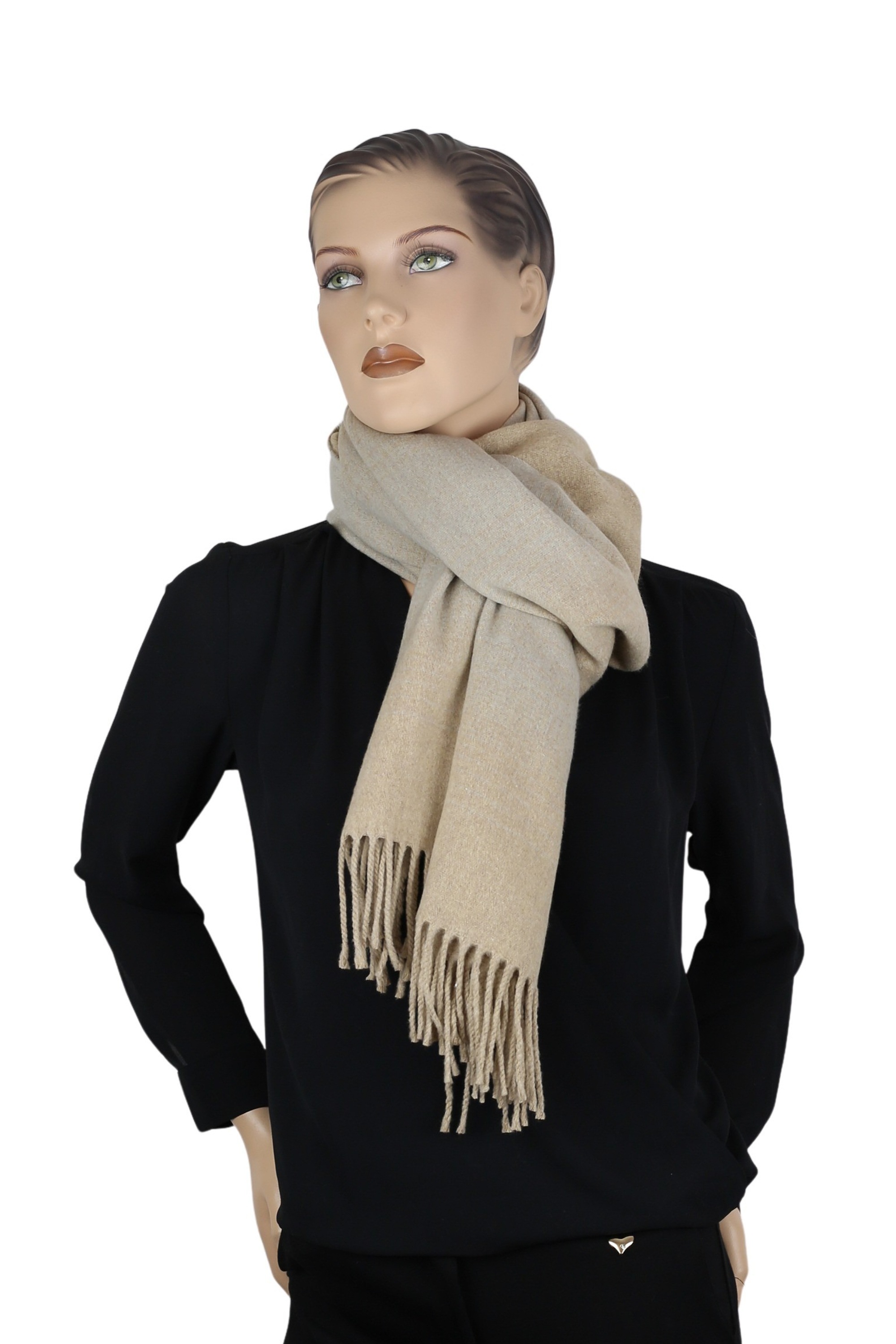 COLLEZIONE ALESSANDRO Wollschal »Greige«, in modischem beige-grau, Made in Italy