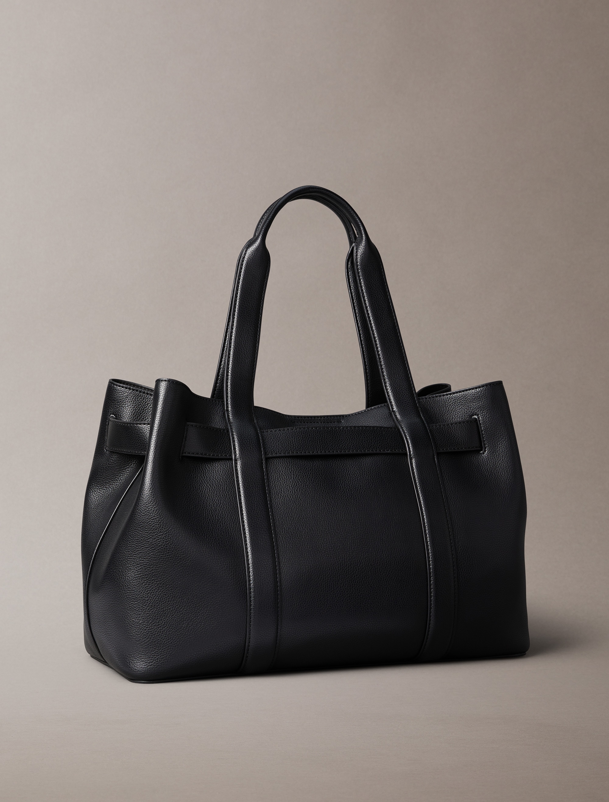 Calvin Klein Henkeltasche »BUCKLE MEDIUM TOTE«, Schultertasche, Handtasche, Tasche Damen