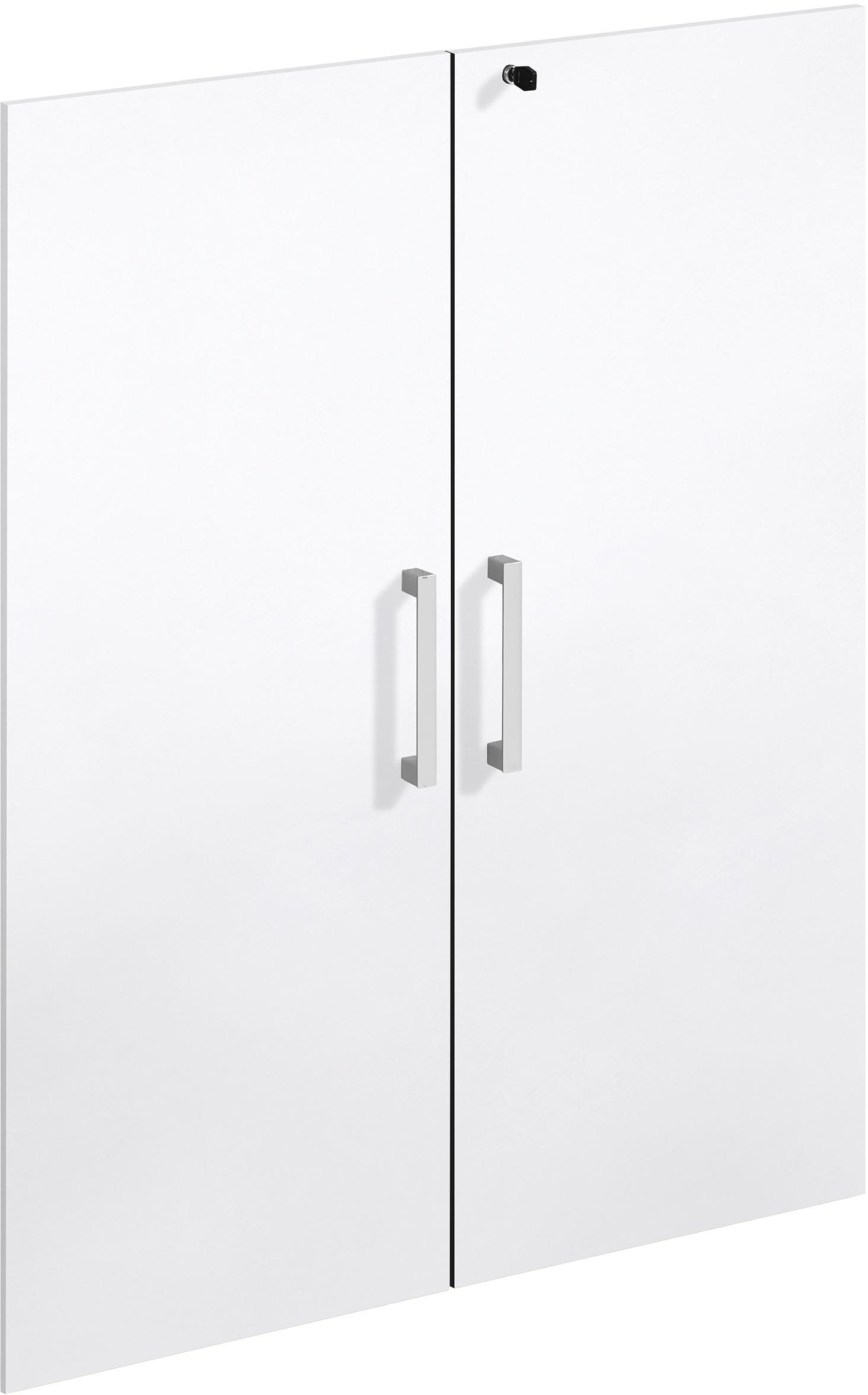 Schranktür FMD, weiß, Holzwerkstoff, Schranktüren, "Calvi", abschließbar