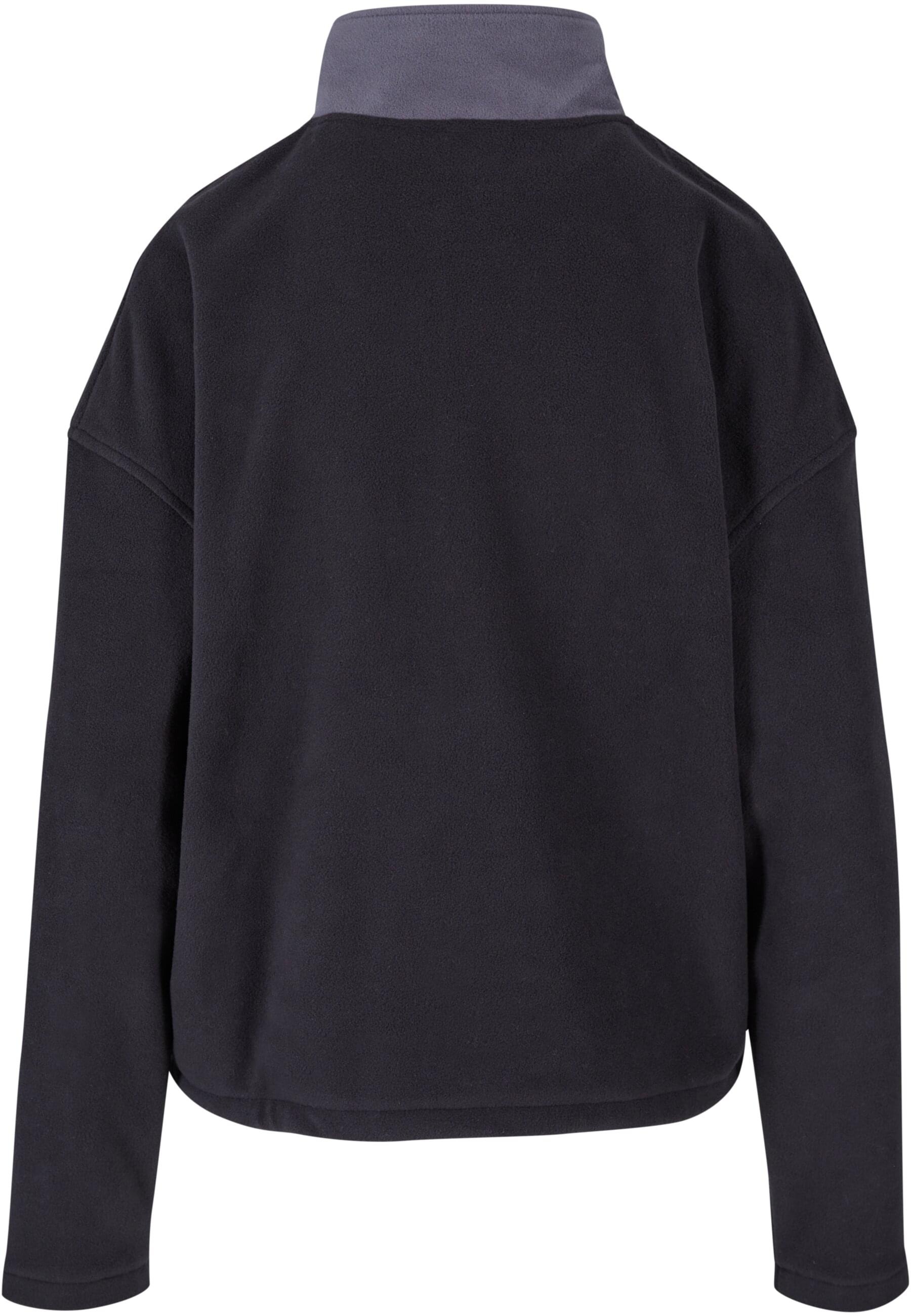URBAN CLASSICS Trainingsjacke »Urban Classics Damen Ladies Polarfleece Track Jacket«, (1 St.), ohne Kapuze