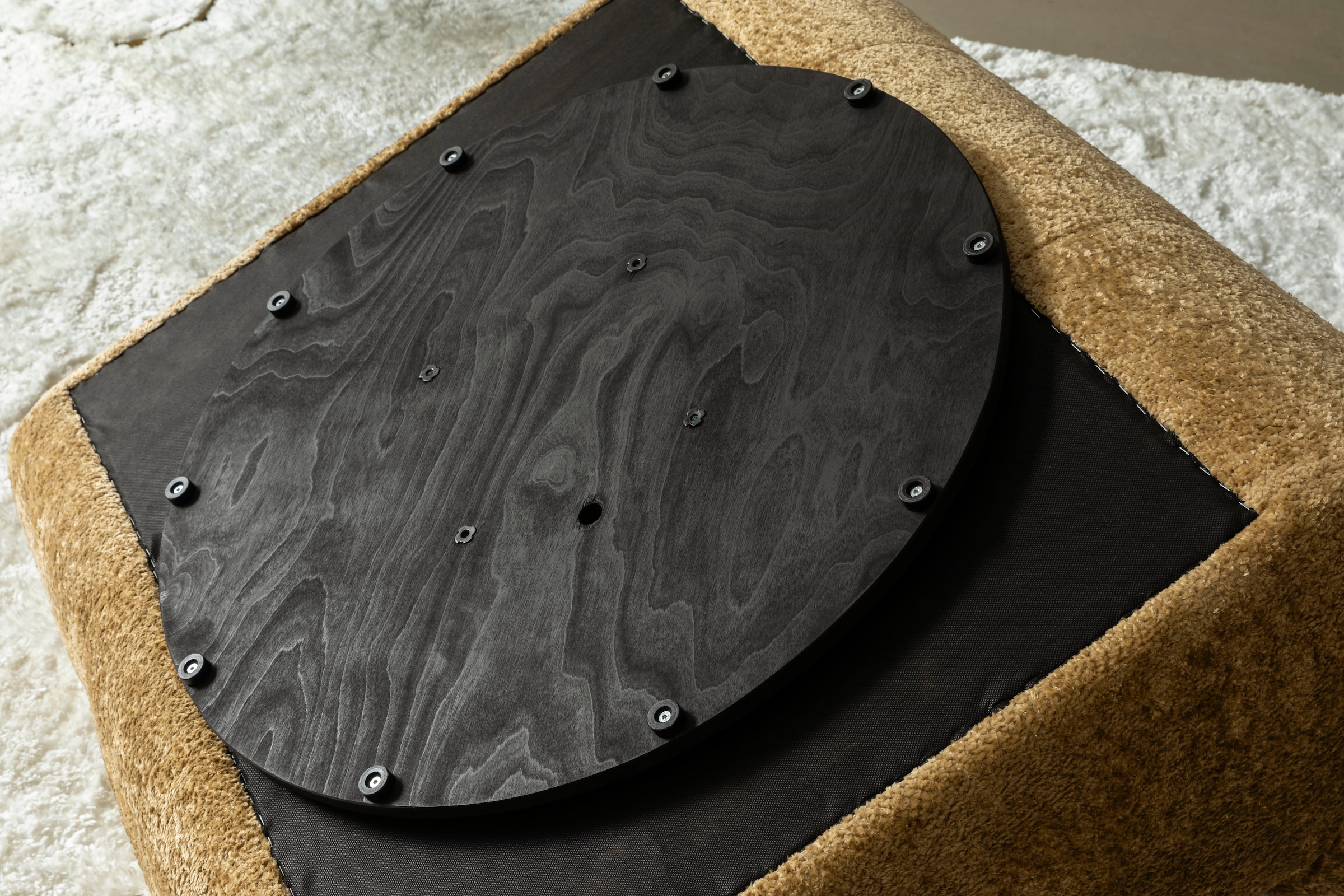 Home affaire 1,5-Sitzer »Cozy Bubble, 360° drehbarer Sessel, Breite 107cm« mit eleganter Steppung, Rundumbezug & weicher Polsterung