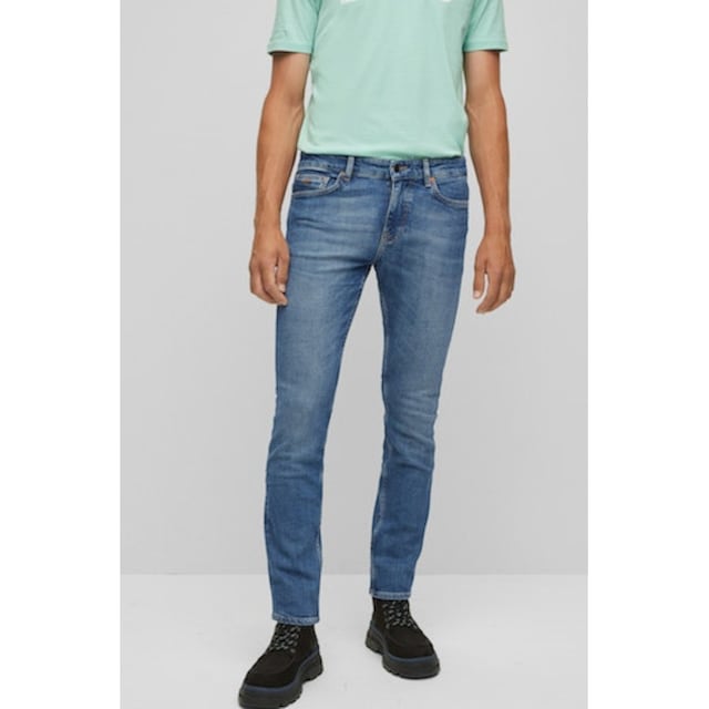 BOSS ORANGE Slim-fit-Jeans »Delaware BC-L-C«, mit Leder-Markenlabel am  hinteren Bundabschluss ▷ bestellen | BAUR