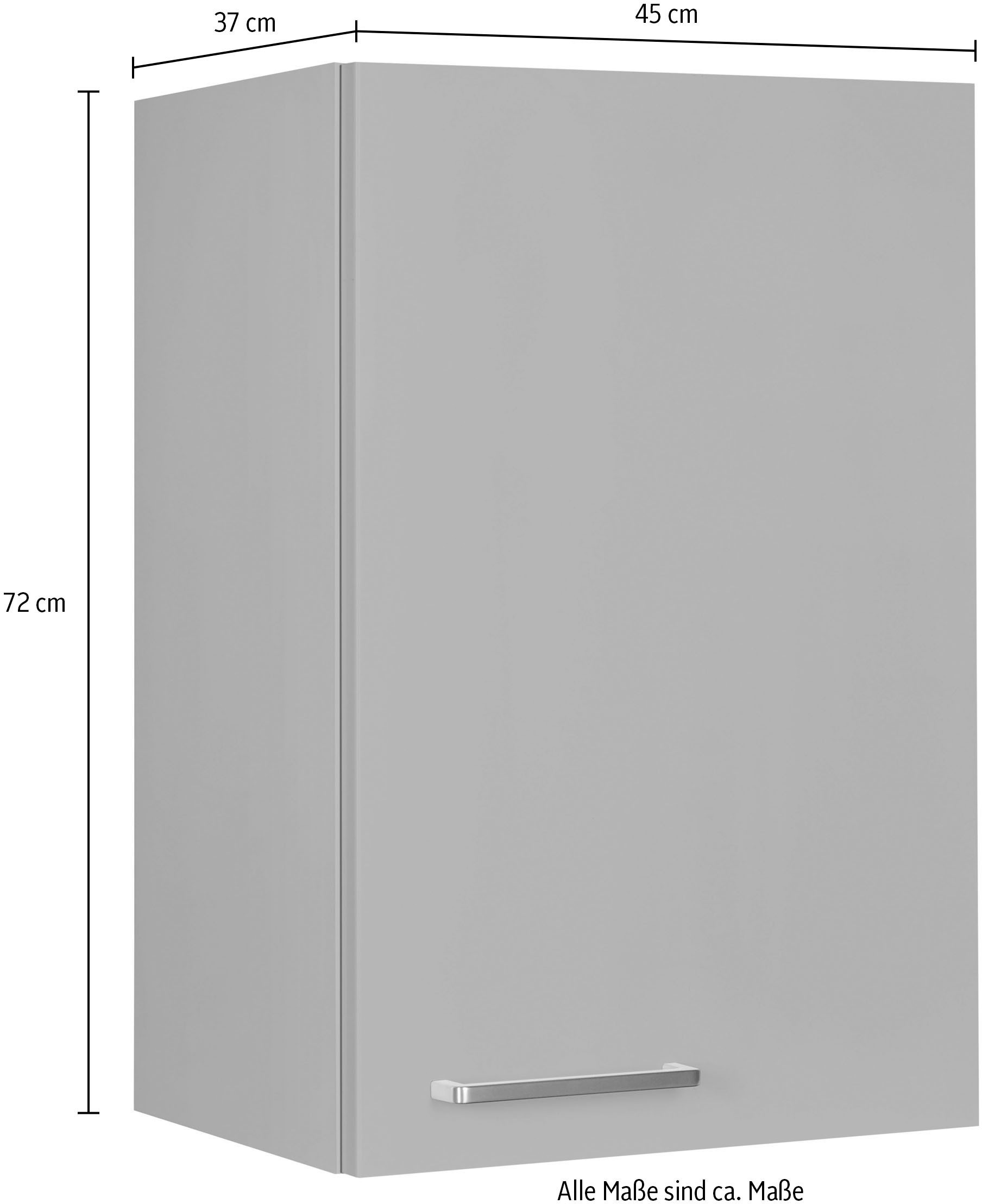 nobilia® Hängeschrank »"Touch", Ausrichtung wählbar, vormontiert,«, in drei Breiten: 30, 40 und 60 cm, mit Soft-Close-Funktion